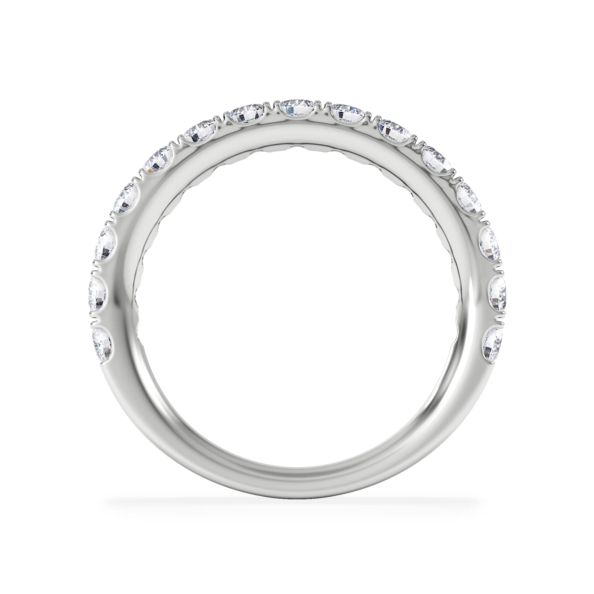 15 Stone Chloe 18K White Gold Lab Diamond Eternity Ring 1.00ct G/Vs - Image 3