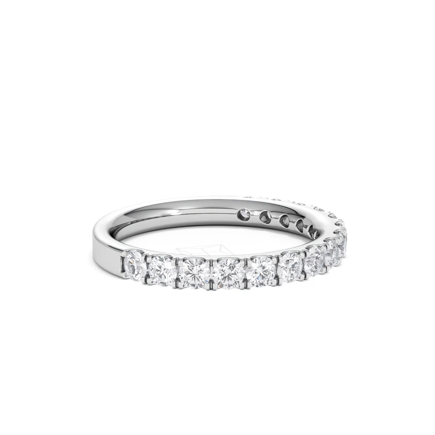 15 Stone Chloe Platinum Lab Diamond Half Eternity Ring 1.00ct G/Vs - Image 24