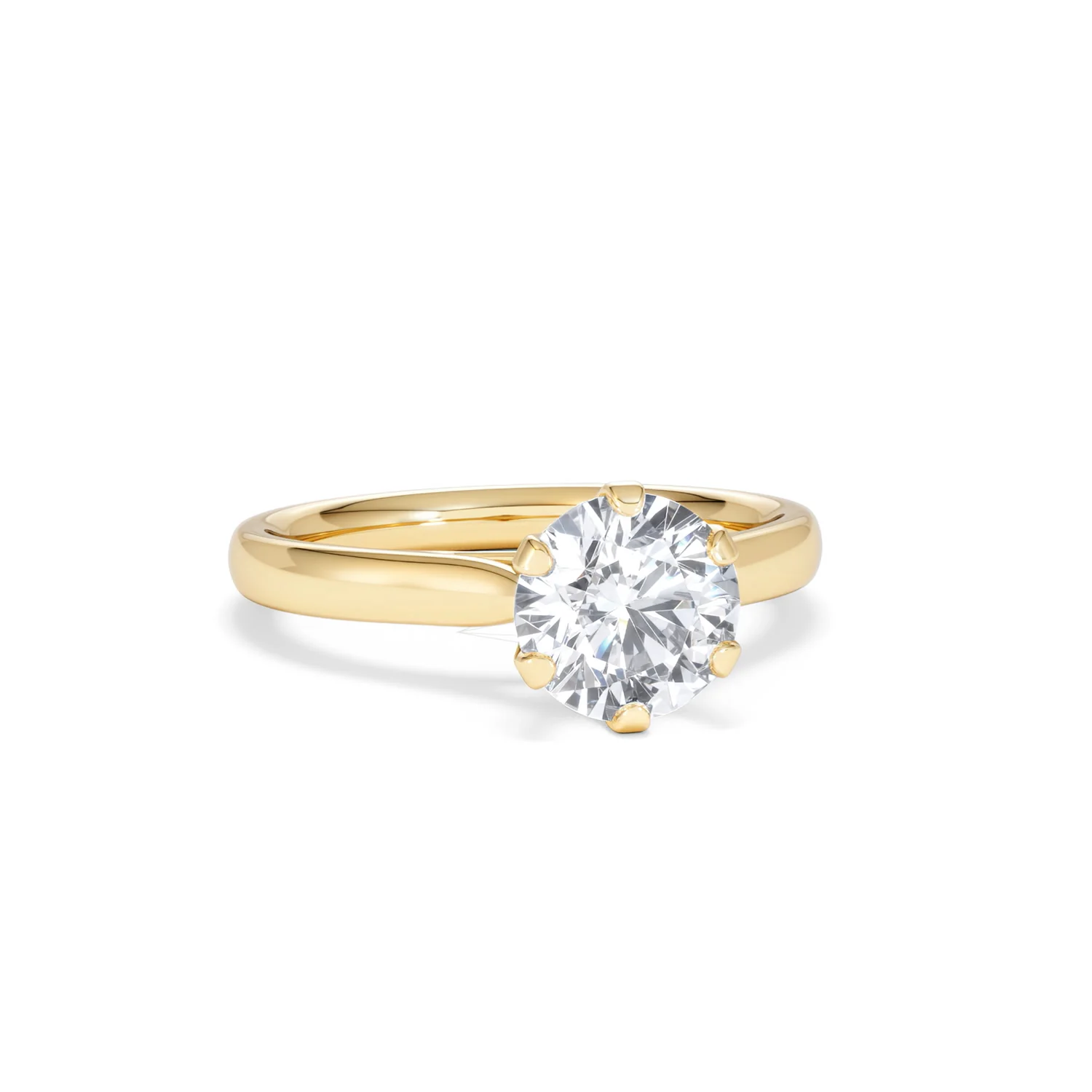 1.50 Carat Diamond Engagement Ring High Set Chloe Lab F/VS1 18K Gold - Image 11