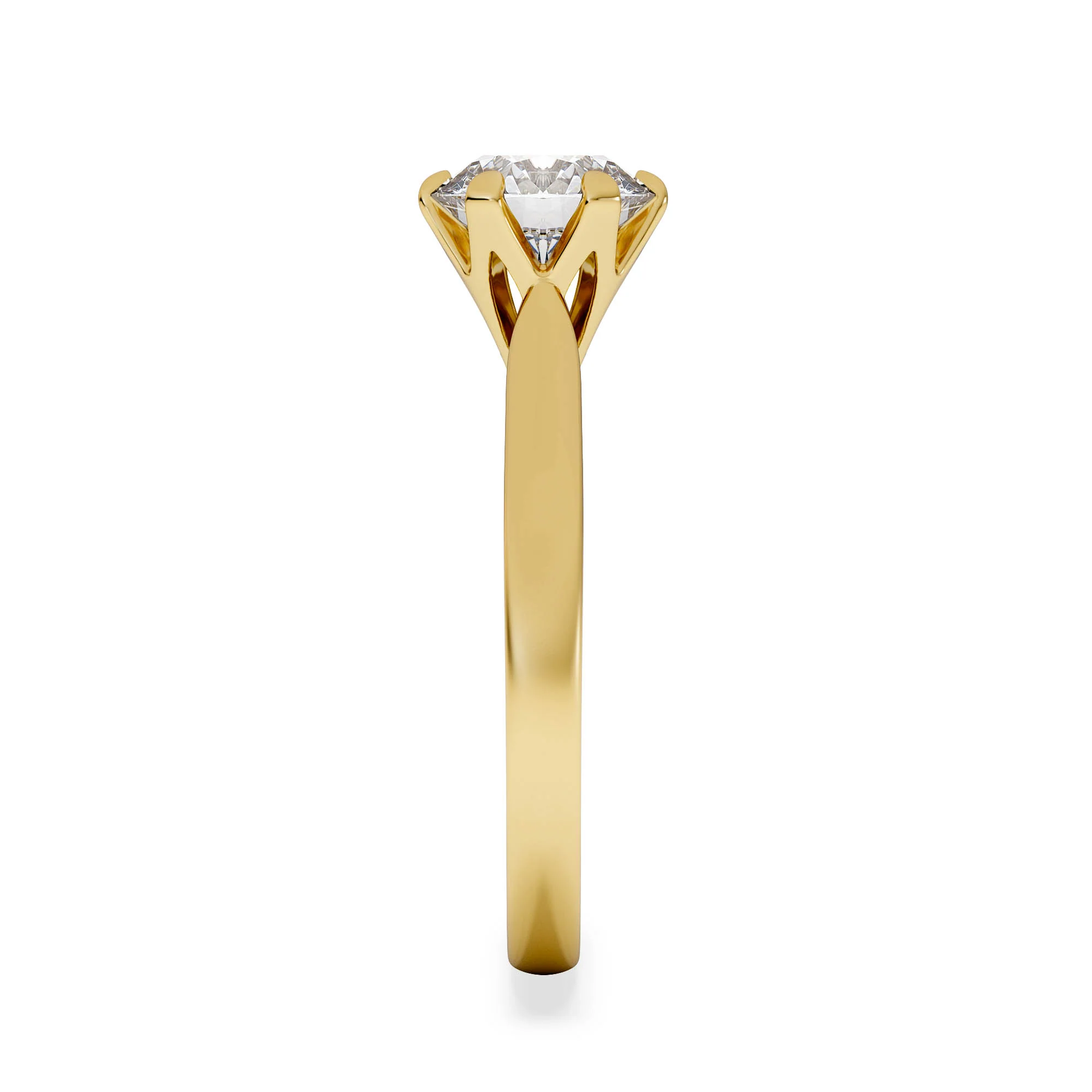 1.50 Carat Diamond Engagement Ring High Set Chloe Lab F/VS1 18K Gold - Image 5
