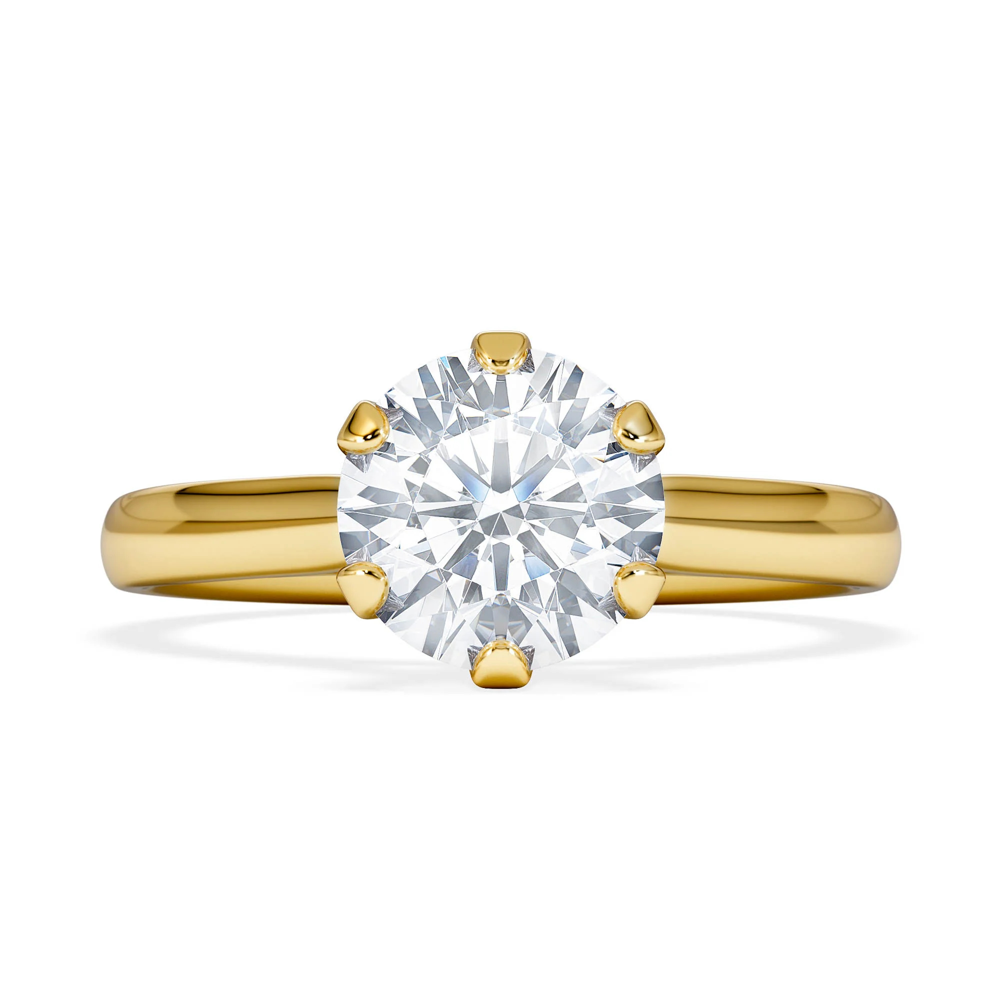 1.50 Carat Diamond Engagement Ring High Set Chloe Lab F/VS1 18K Gold - Image 6