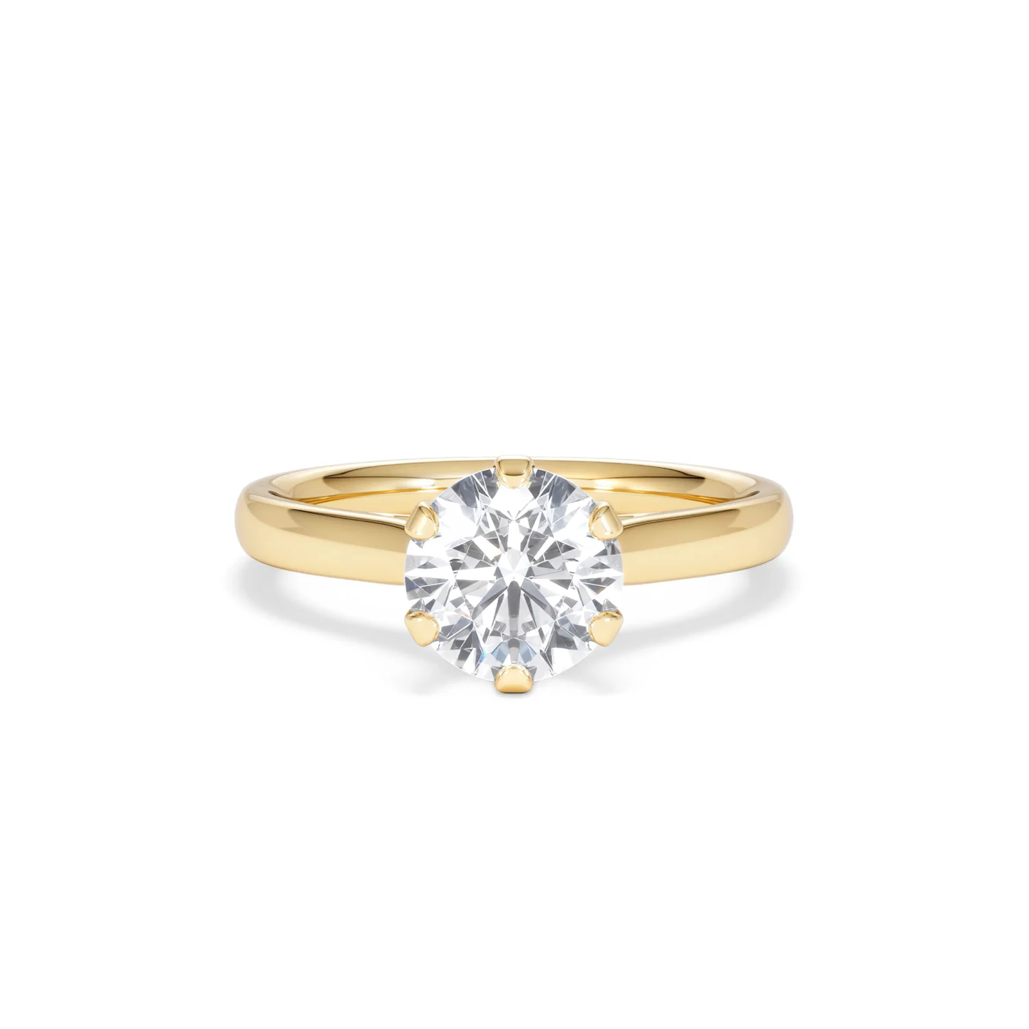 1.50 Carat Diamond Engagement Ring High Set Chloe Lab F/VS1 18K Gold - Image 8