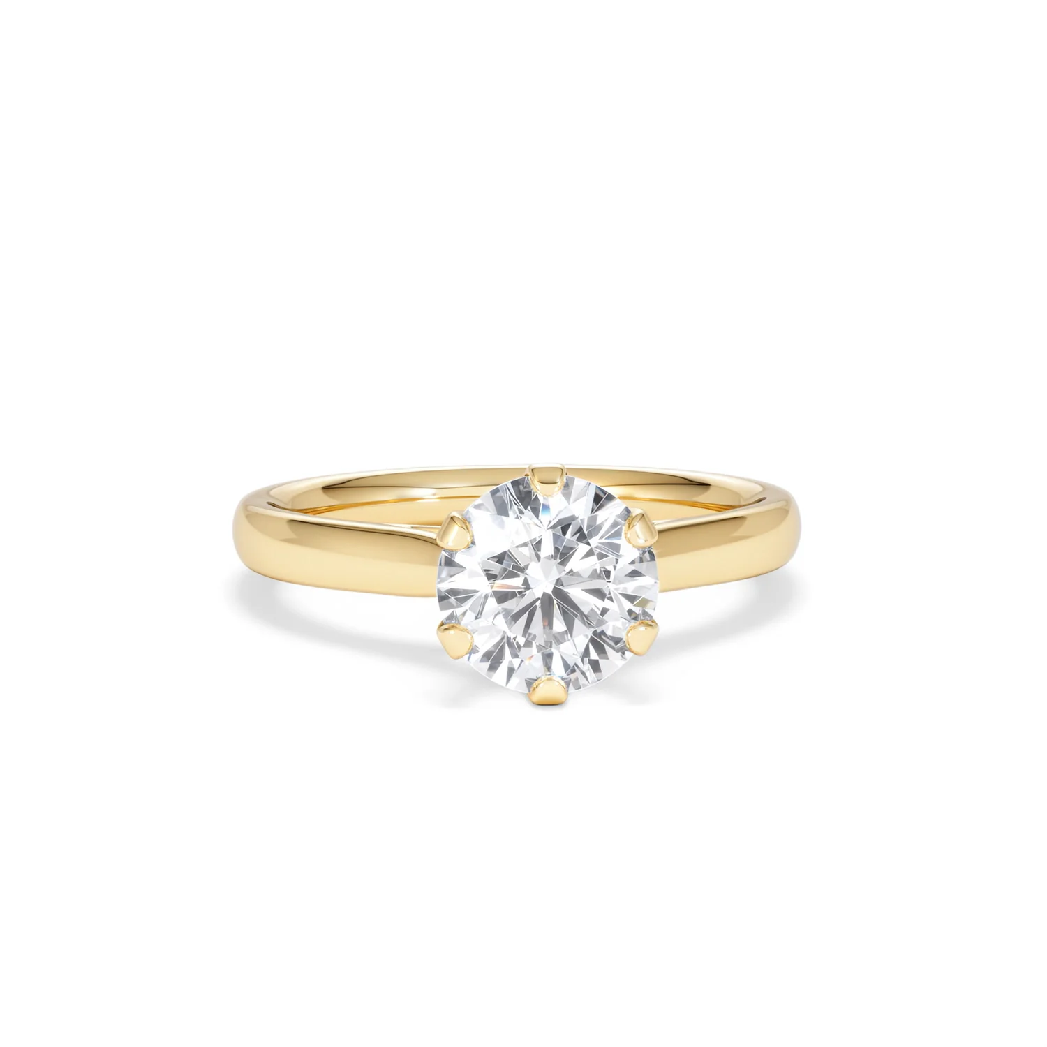 1.50 Carat Diamond Engagement Ring High Set Chloe Lab F/VS1 18K Gold - Image 9