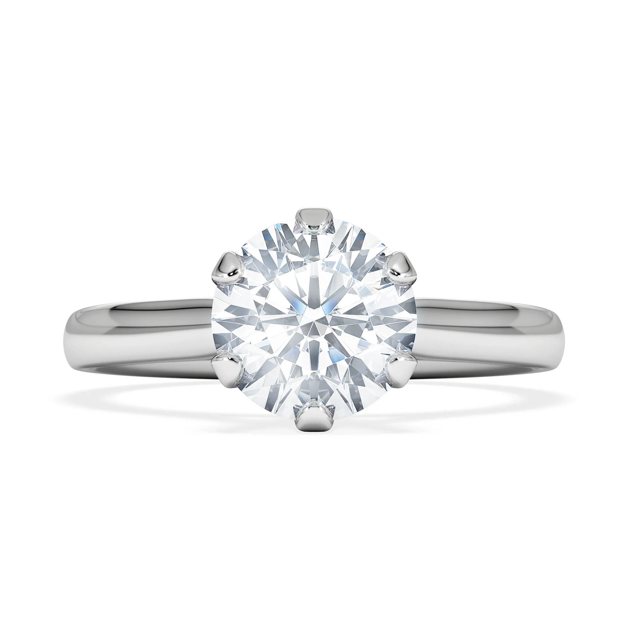 1.50 Carat Diamond Engagement Ring High Set Chloe Lab F/VS1 Platinum - Image 6