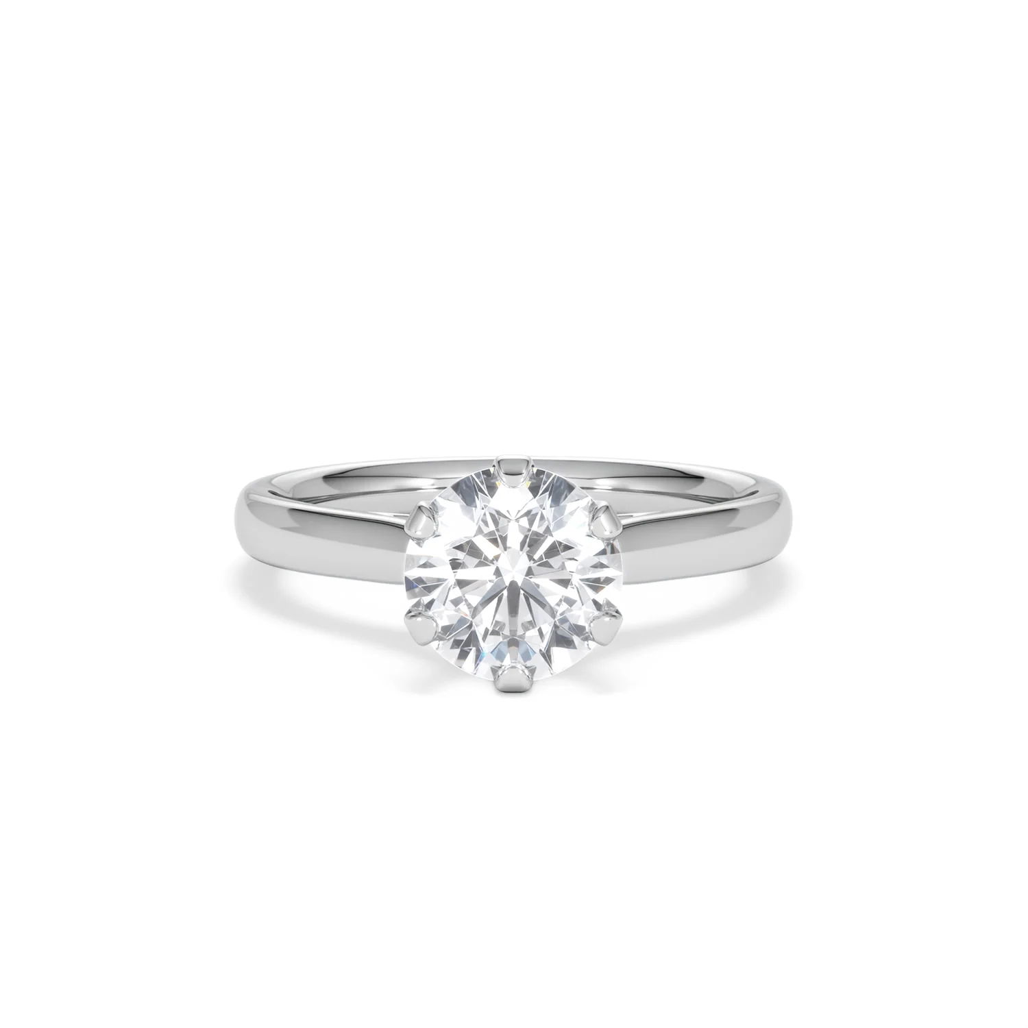 1.50 Carat Diamond Engagement Ring High Set Chloe Lab F/VS1 Platinum - Image 8