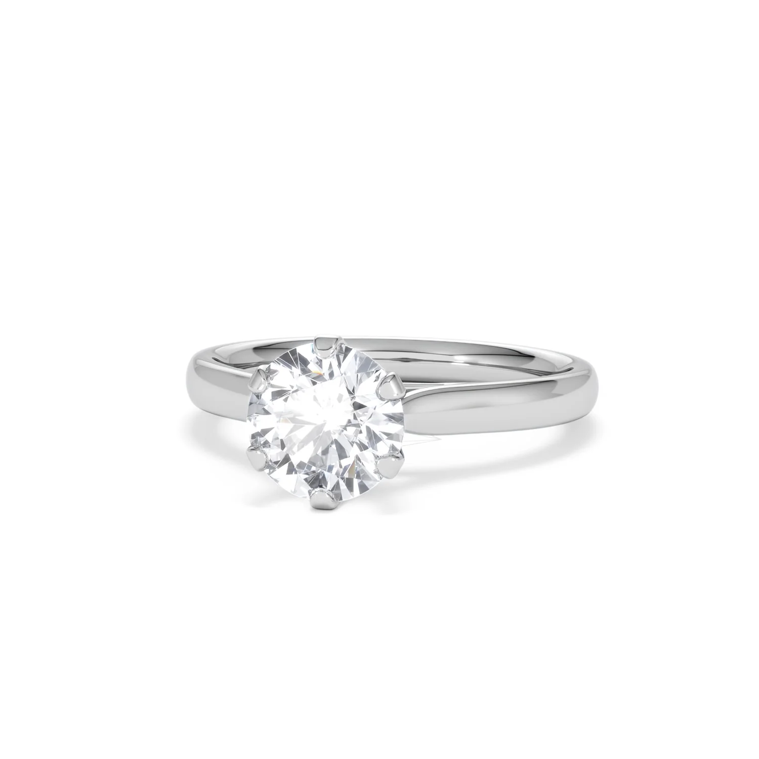 1.50 Carat Diamond Engagement Ring High Set Chloe Lab F/VS1 Platinum - Image 85