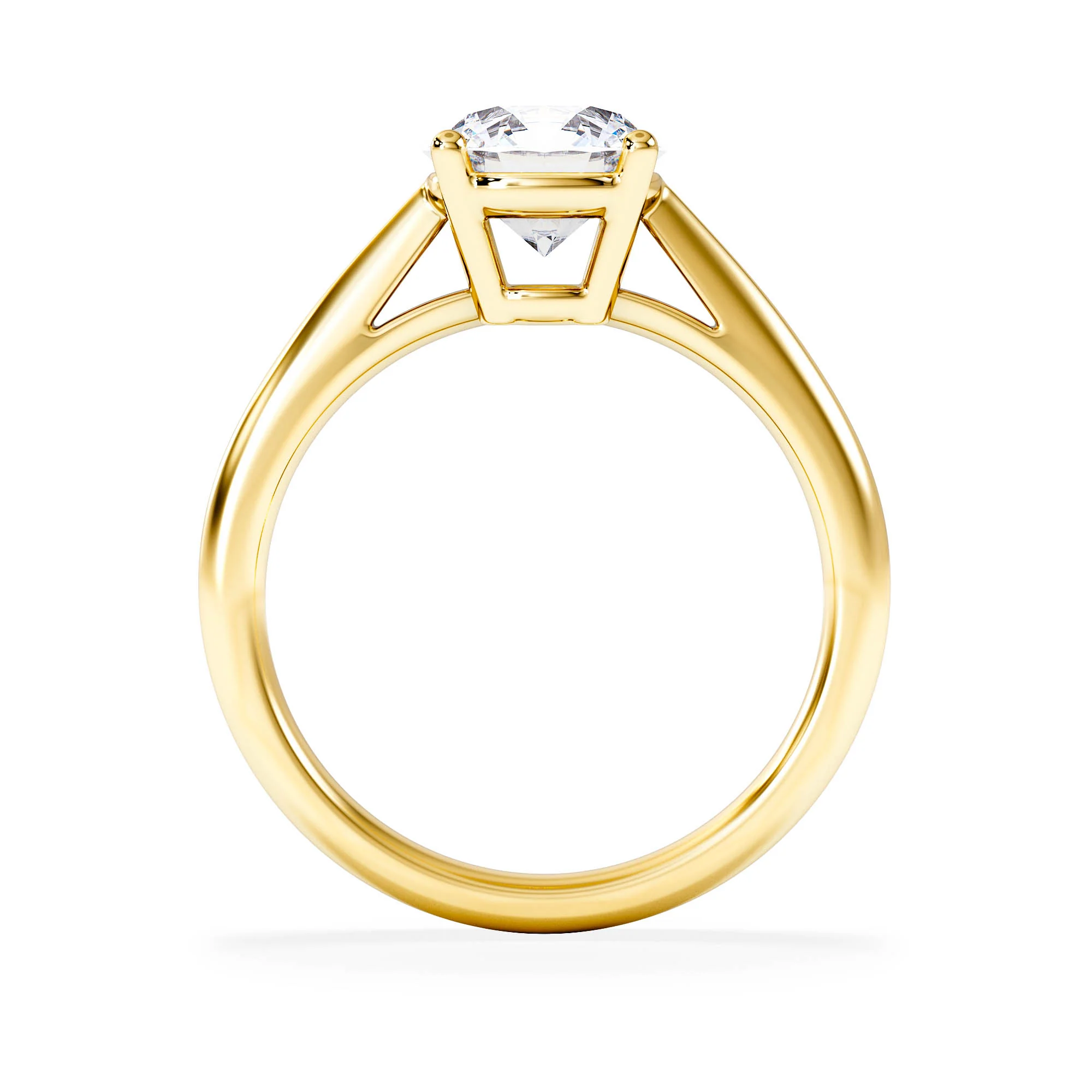 1.50ct Diamond Engagement Ring Elysia Lab F/VS1 IGI Certified 18K Gold - Image 3