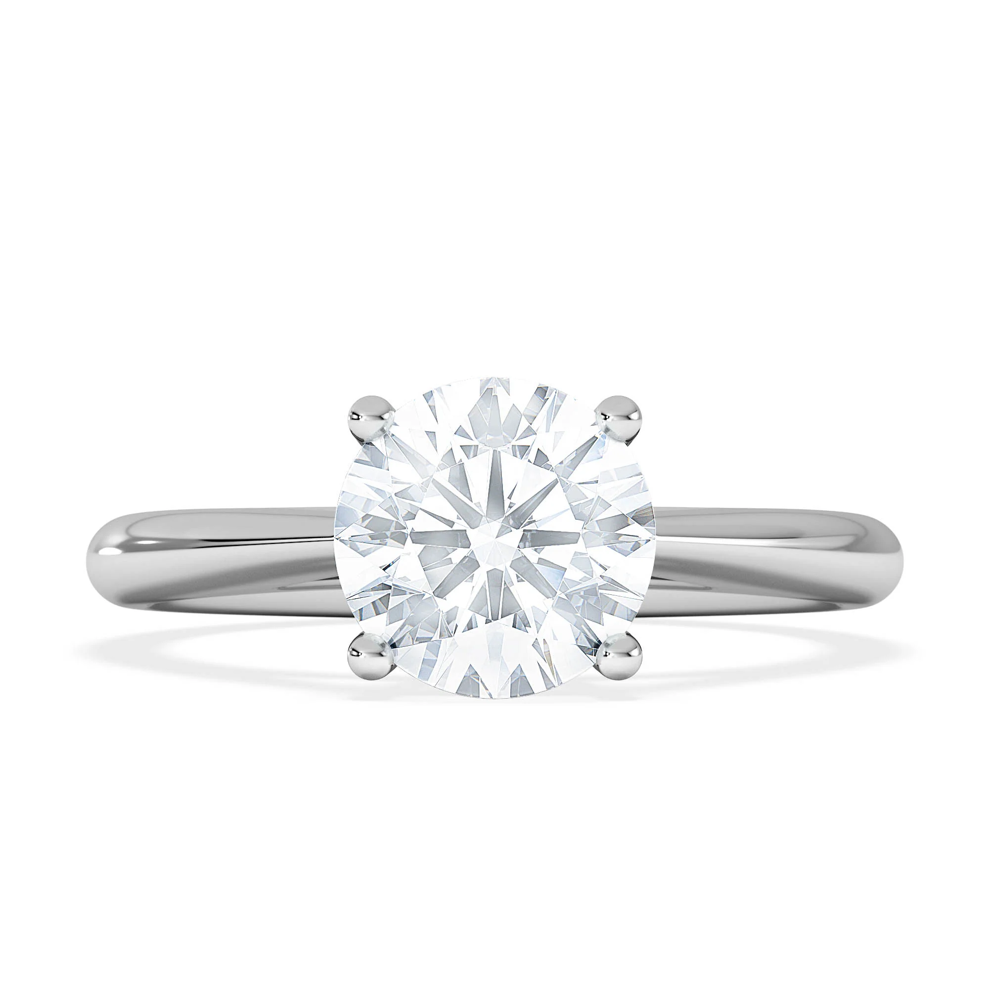 1.50ct Diamond Engagement Ring Elysia Lab F/VS1 IGI Certified Platinum - Image 7