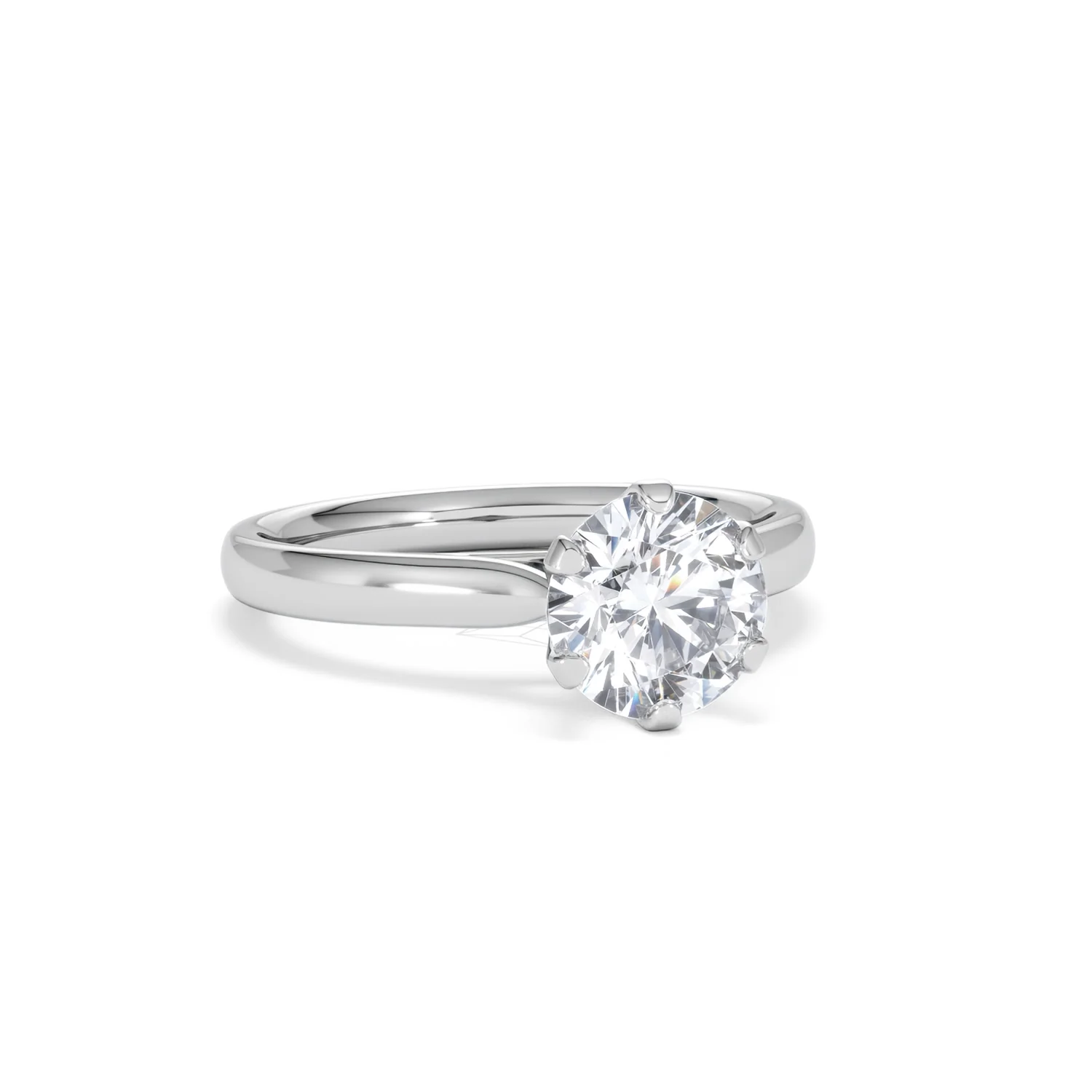 1.50Ct Diamond Engagement Ring High Set Chloe Lab F/VS1 18K White Gold - Image 12