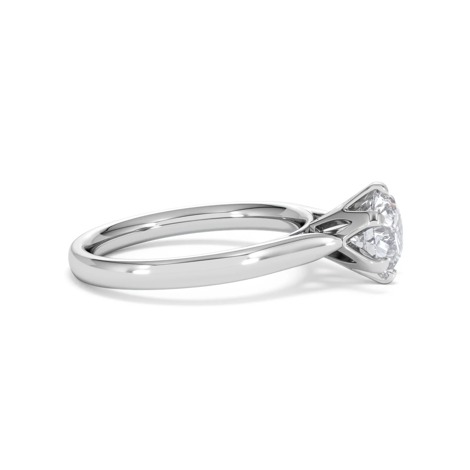 1.50Ct Diamond Engagement Ring High Set Chloe Lab F/VS1 18K White Gold - Image 25
