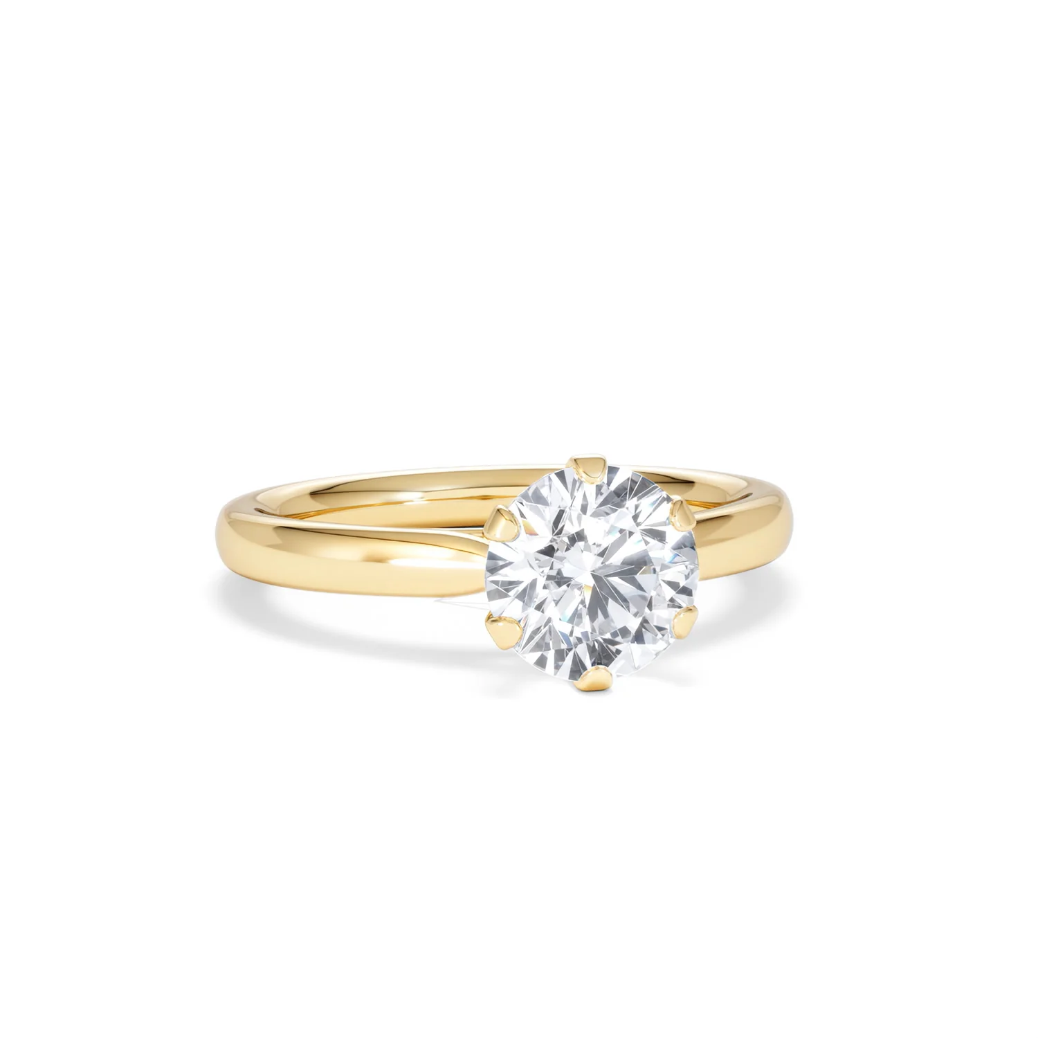 1.5ct Diamond Engagement Ring Low Set Chloe Lab F/VS1 18K Gold - Image 11