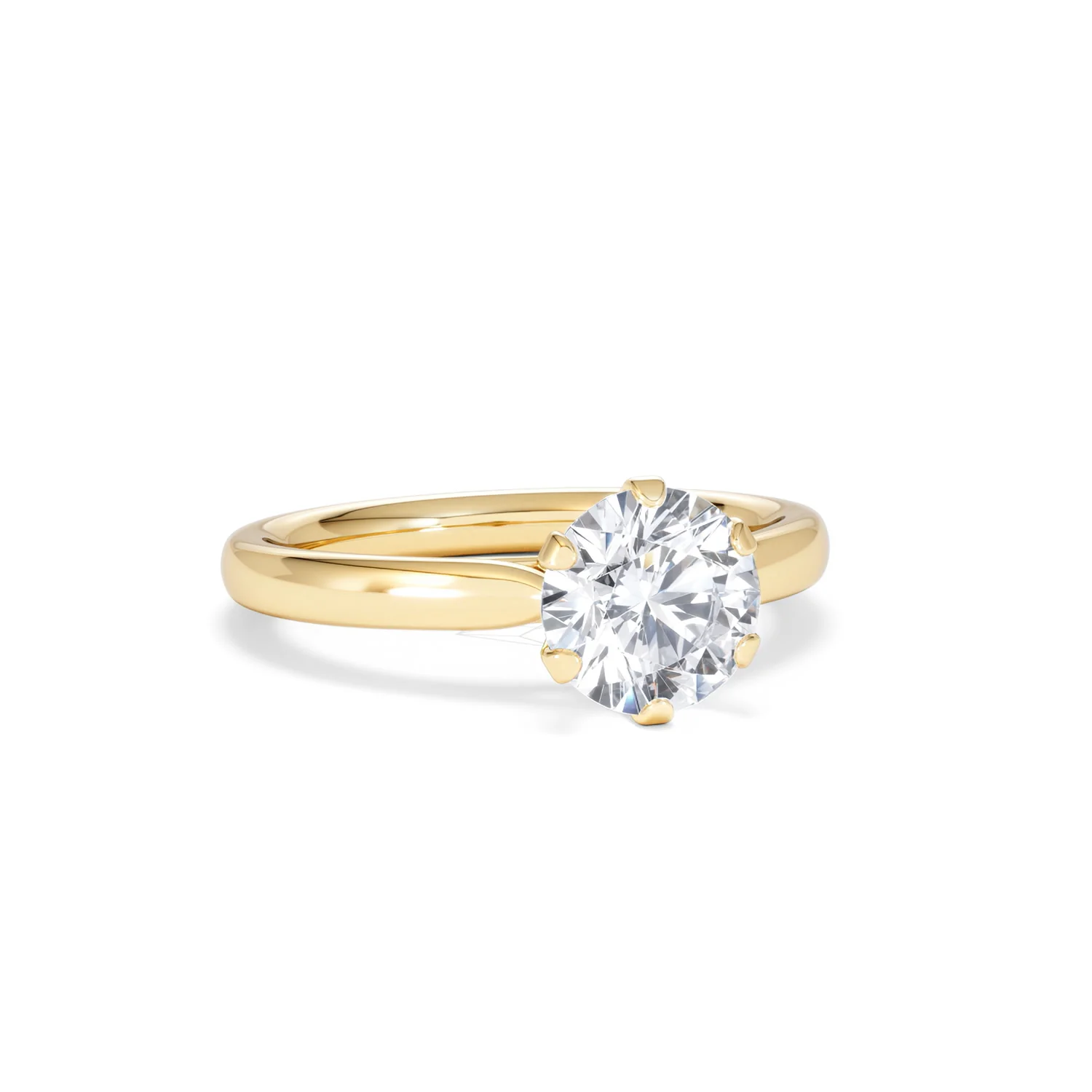 1.5ct Diamond Engagement Ring Low Set Chloe Lab F/VS1 18K Gold - Image 12