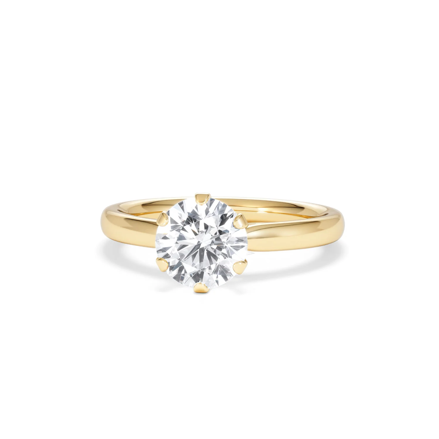 1.5ct Diamond Engagement Ring Low Set Chloe Lab F/VS1 18K Gold - Image 86