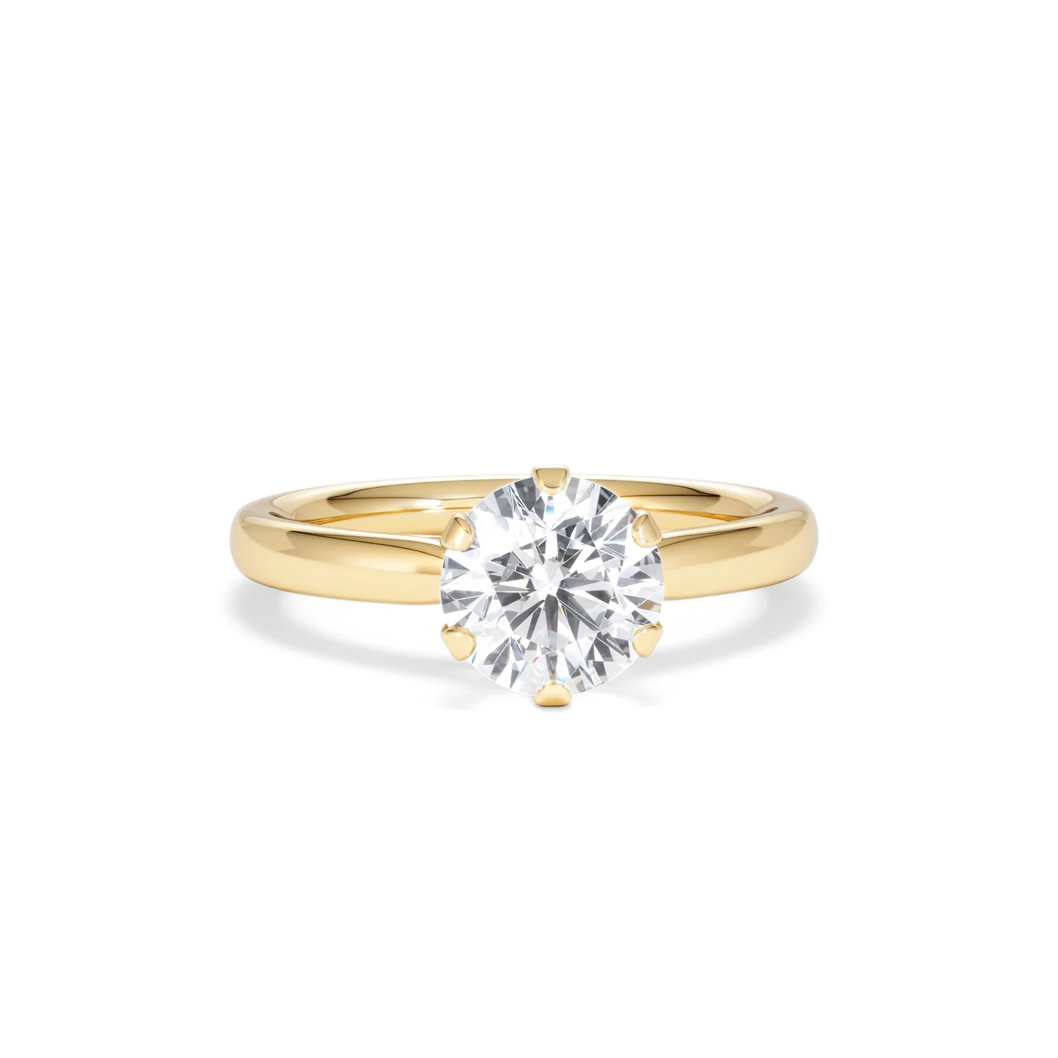 1.5ct Diamond Engagement Ring Low Set Chloe Lab F/VS1 18K Gold - Image 9