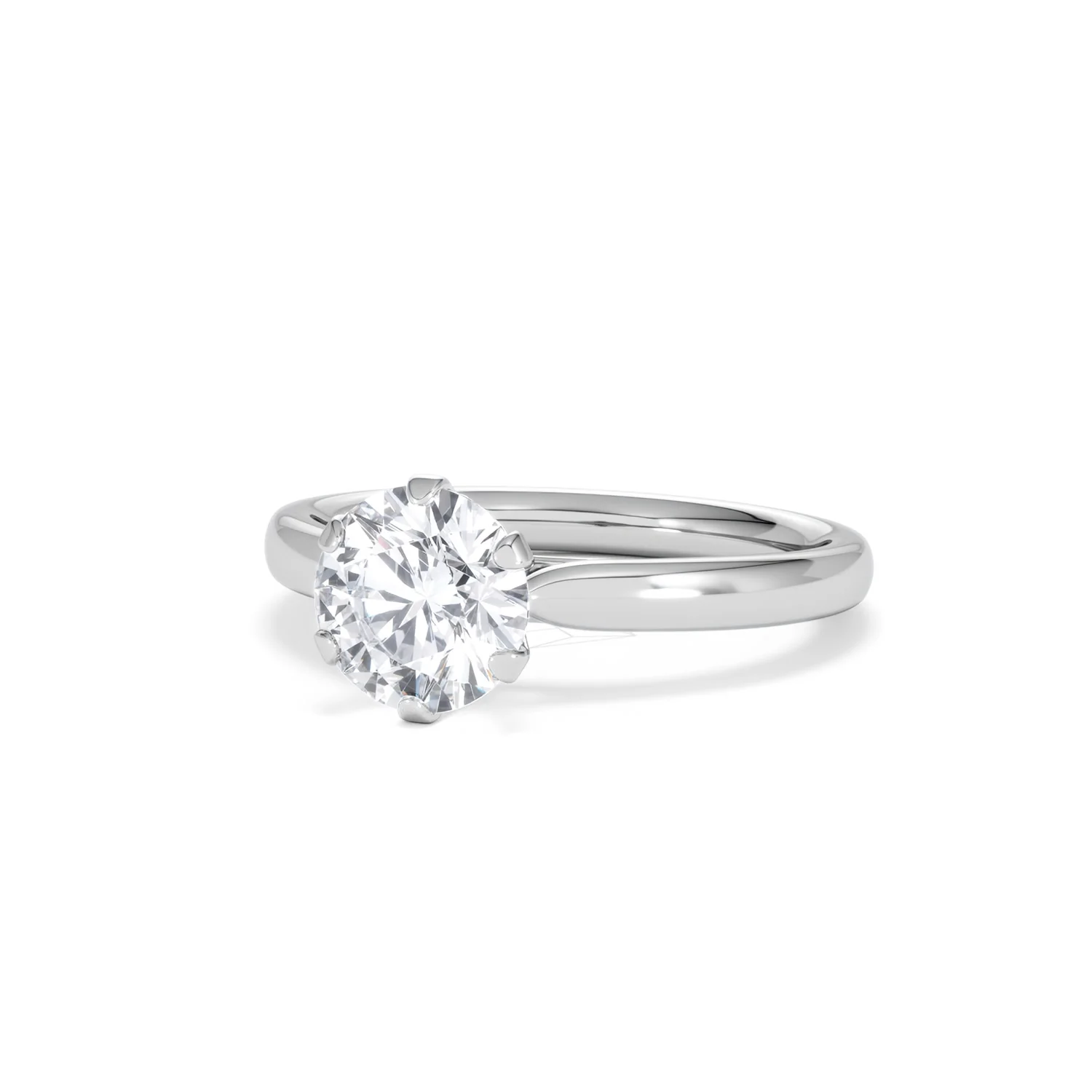 1.5ct Diamond Engagement Ring Low Set Chloe Lab F/VS1 18K White Gold - Image 83