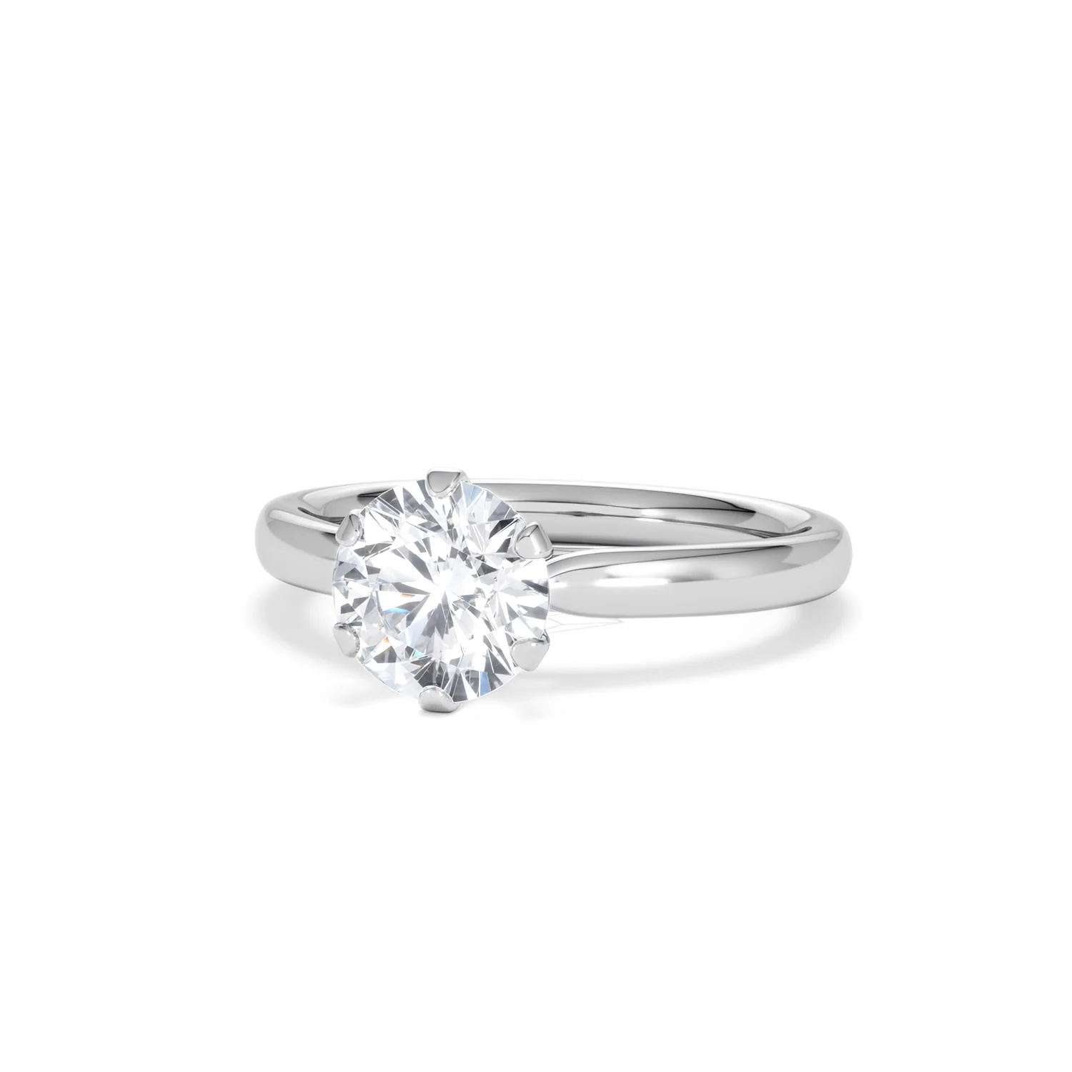 1.5ct Diamond Engagement Ring Low Set Chloe Lab F/VS1 18K White Gold - Image 84