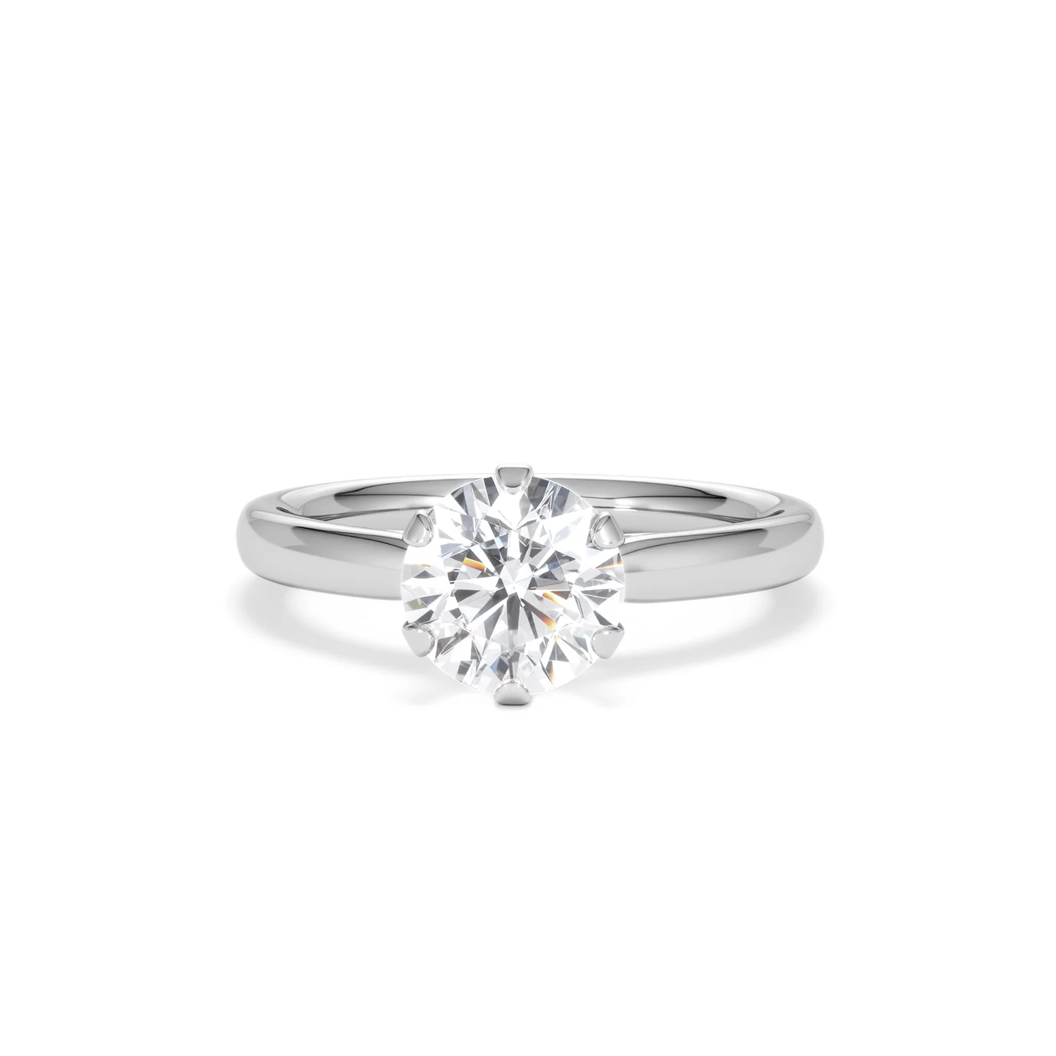 1.5ct Diamond Engagement Ring Low Set Chloe Lab F/VS1 18K White Gold - Image 87