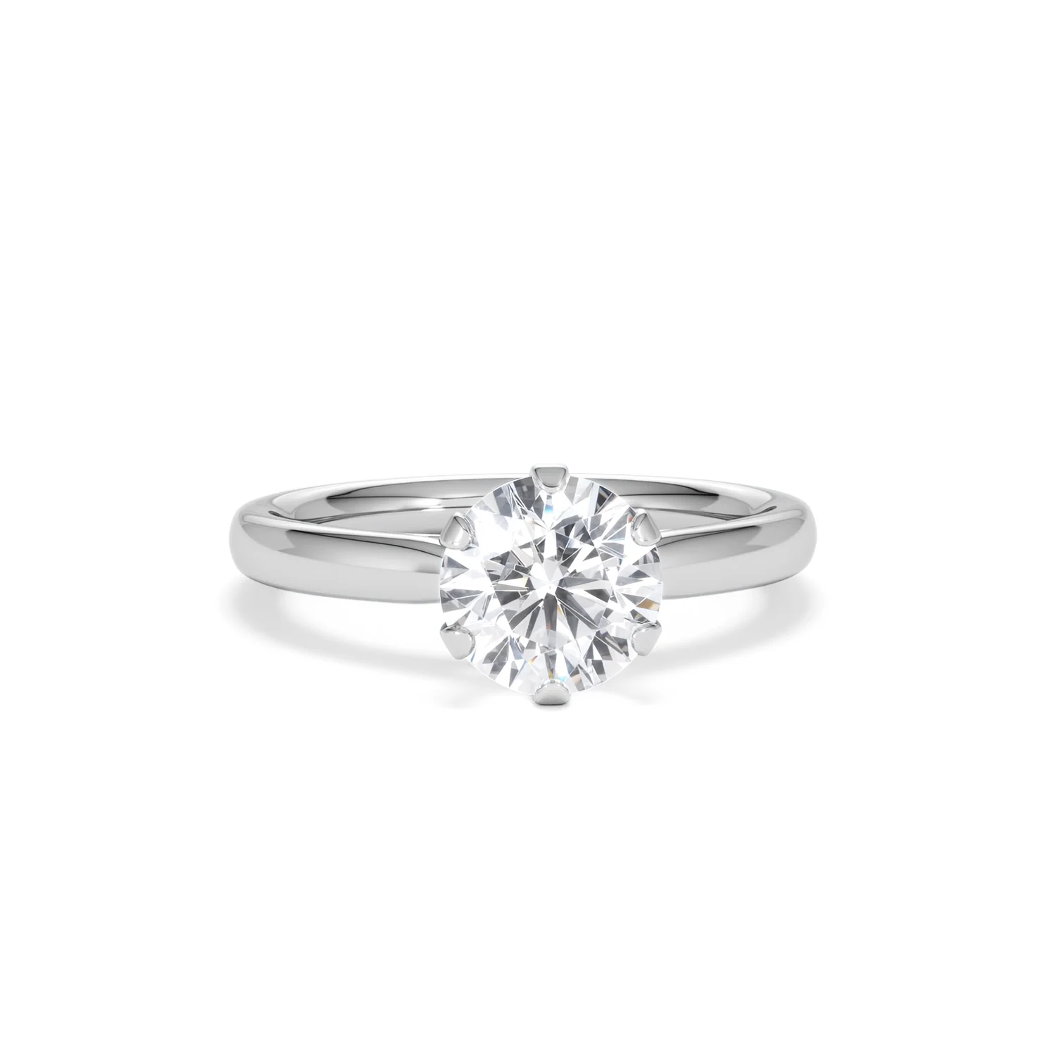 1.5ct Diamond Engagement Ring Low Set Chloe Lab F/VS1 18K White Gold - Image 9