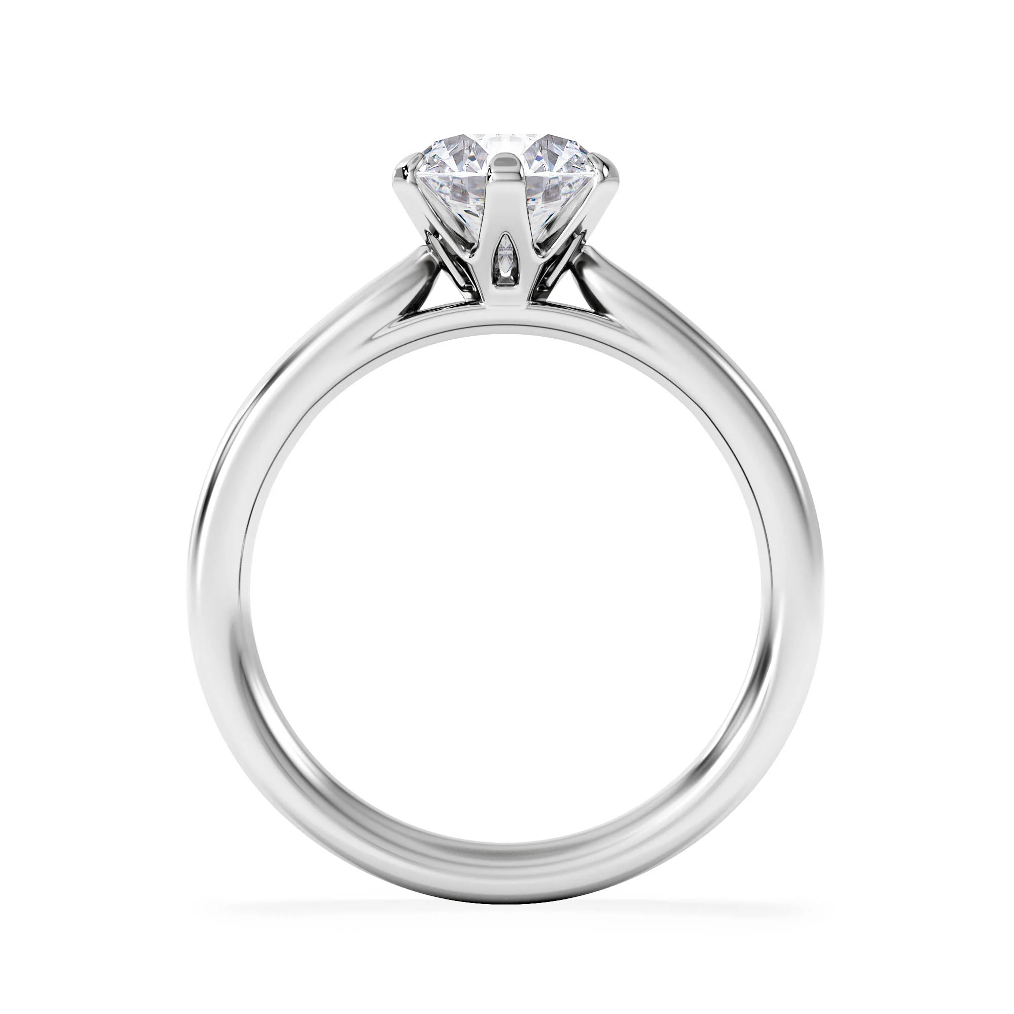 1.5ct Diamond Engagement Ring Low Set Chloe Lab F/VS1 Platinum - Image 3
