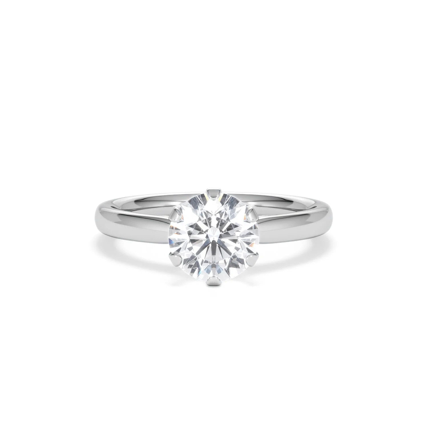 1.5ct Diamond Engagement Ring Low Set Chloe Lab F/VS1 Platinum - Image 8