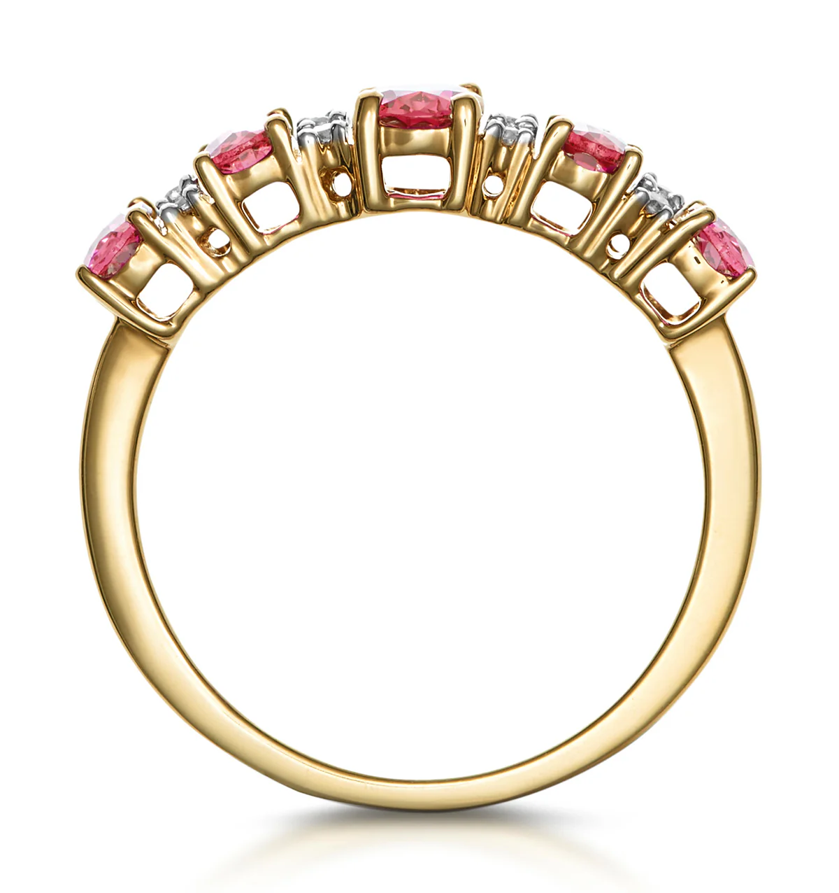 1.85ct Ruby and Diamond Eternity Ring in 18K Gold - Asteria Collection - Image 3