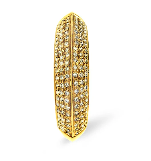 18K Gold Diamond Pave Ring 0.32ct H/si - Image 7