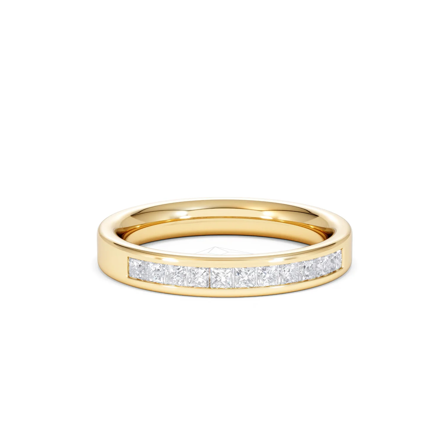 18K Gold Princess Diamond Half Eternity Ring 0.50CT H/SI - Image 10