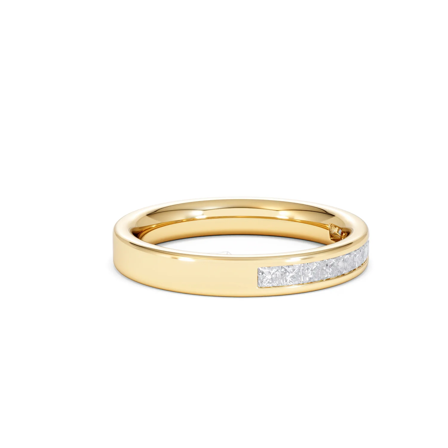 18K Gold Princess Diamond Half Eternity Ring 0.50CT H/SI - Image 22