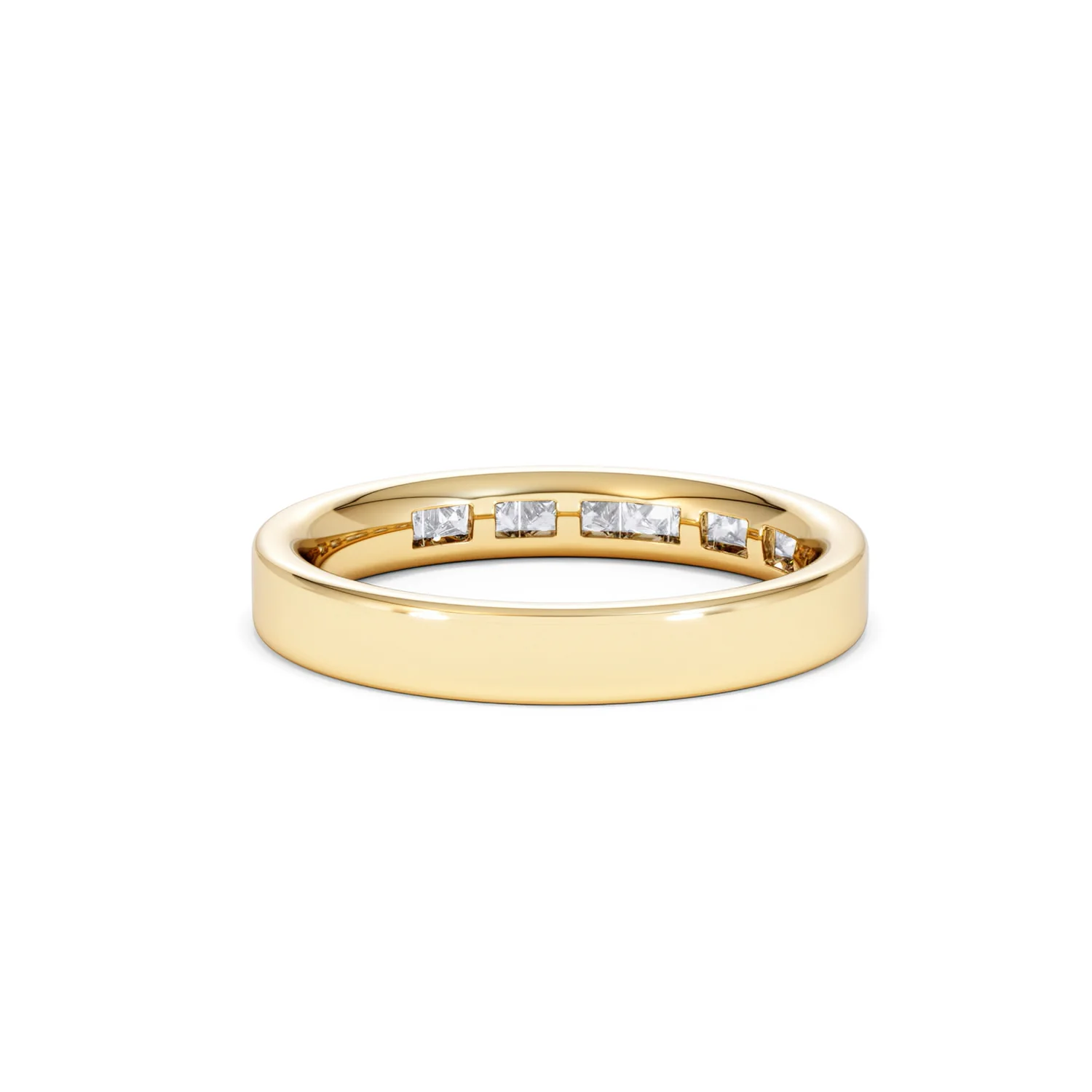 18K Gold Princess Diamond Half Eternity Ring 0.50CT H/SI - Image 44