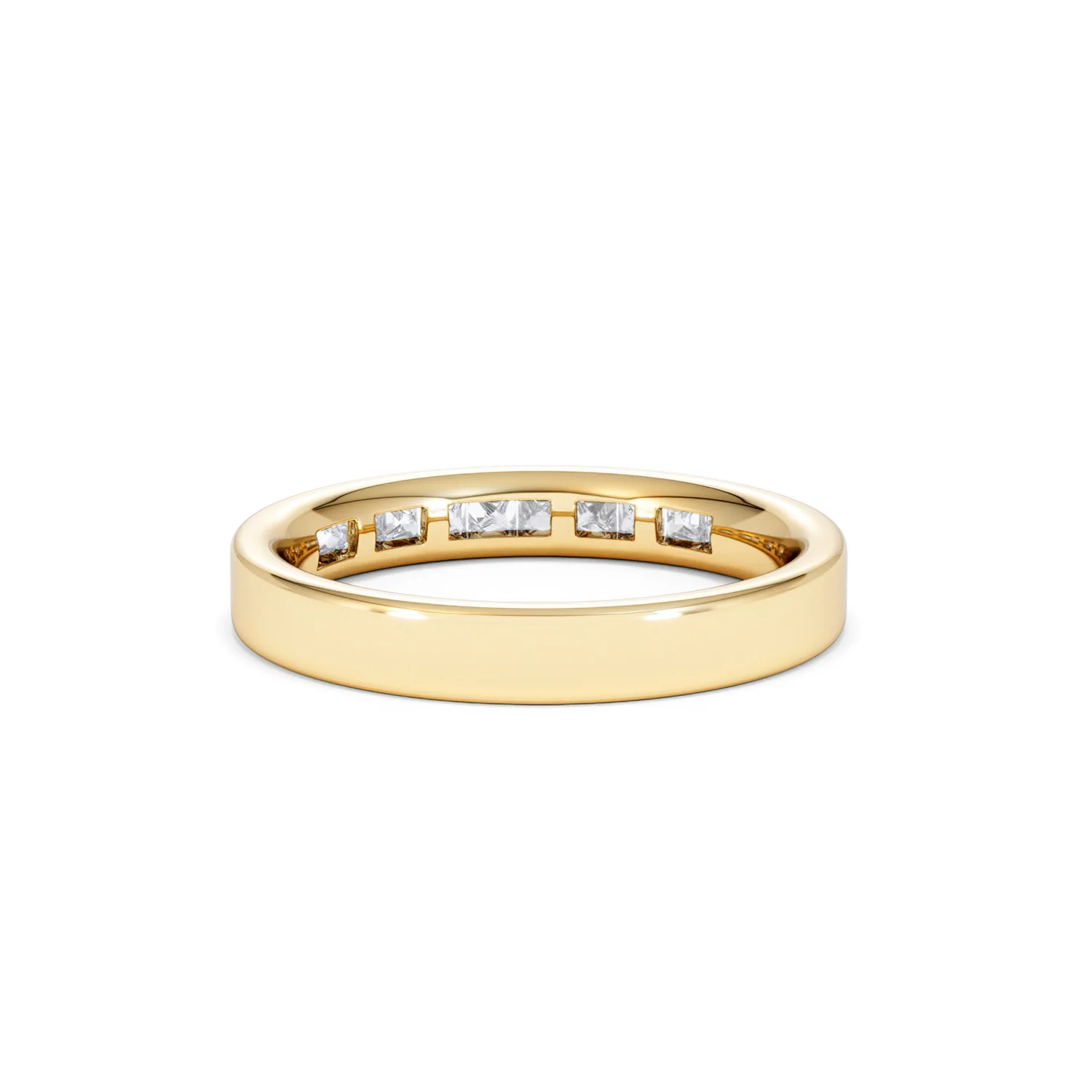 18K Gold Princess Diamond Half Eternity Ring 0.50CT H/SI - Image 50