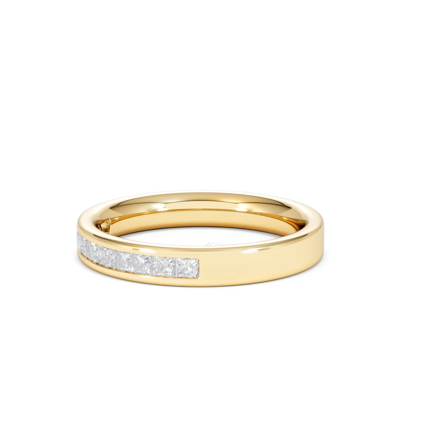 18K Gold Princess Diamond Half Eternity Ring 0.50CT H/SI - Image 75