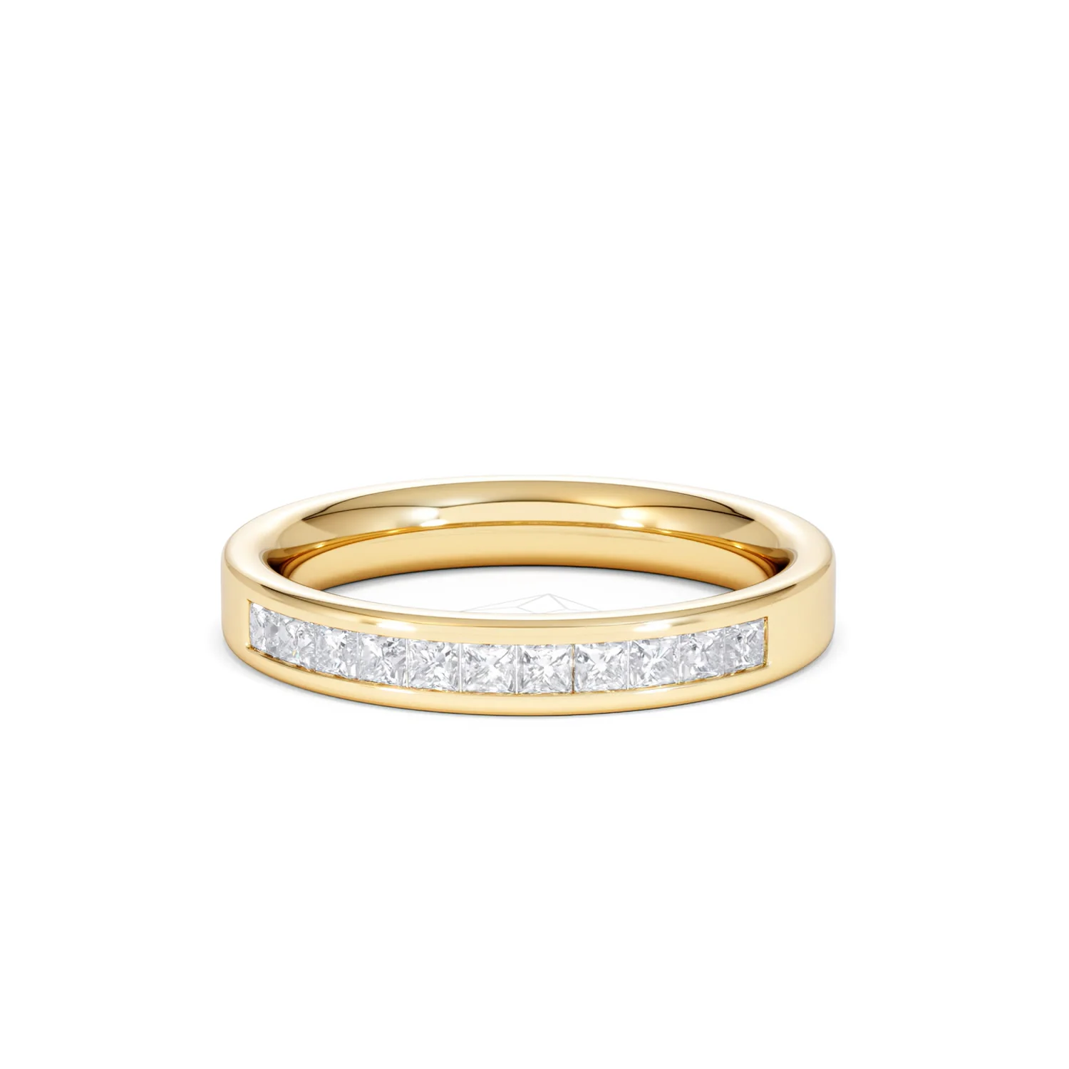 18K Gold Princess Diamond Half Eternity Ring 0.50CT H/SI - Image 86