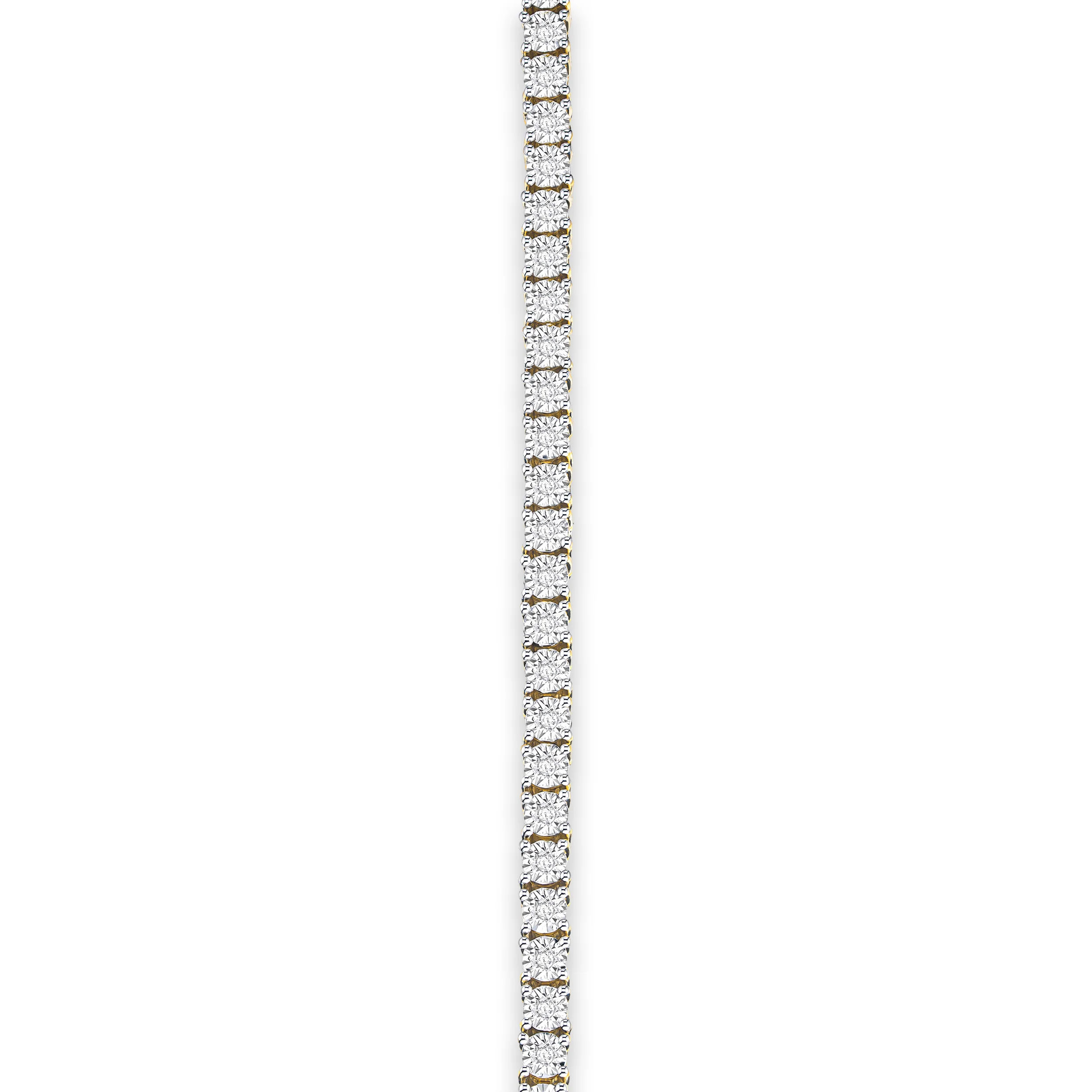 Brilliance 18K Gold Vermeil Diamond Set 0.57ct Tennis Bracelet - Image 5