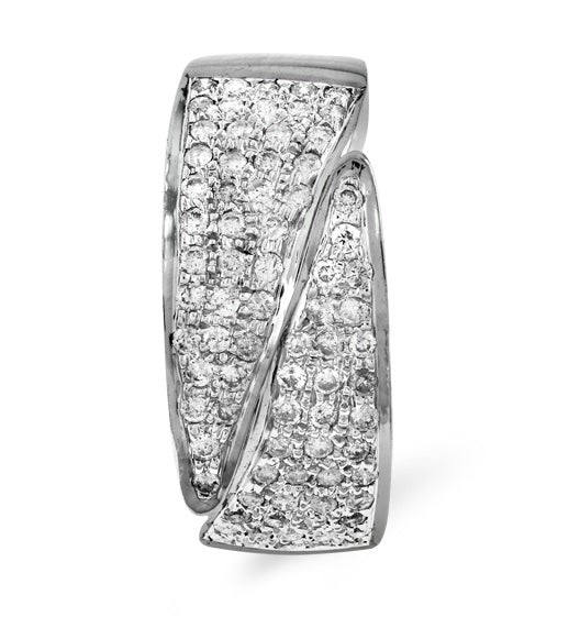 18K White Gold Diamond Pave Ring 0.62ct H/si - Image 5