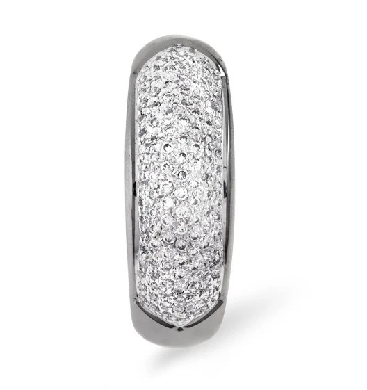 18K White Gold Diamond Pave Ring 0.64ct H/si - Image 3