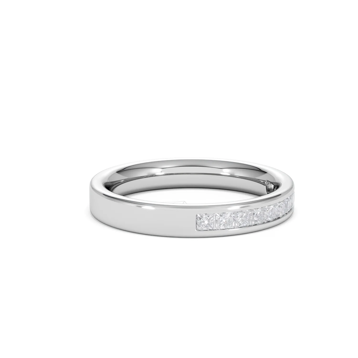 18K White Gold Princess Diamond Half Eternity Ring 0.50CT G/VS - Image 21