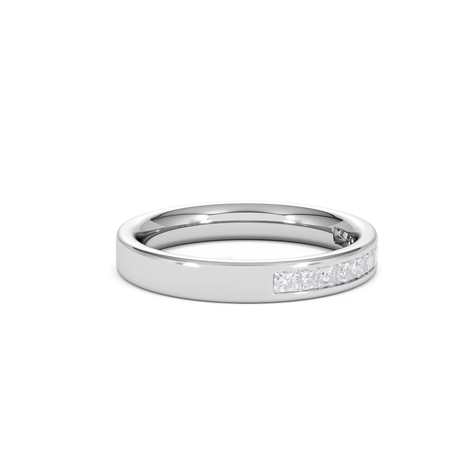 18K White Gold Princess Diamond Half Eternity Ring 0.50CT G/VS - Image 23