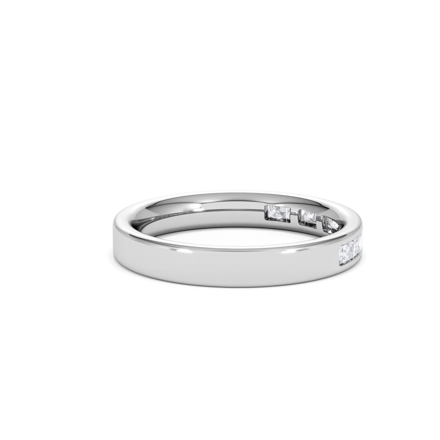 18K White Gold Princess Diamond Half Eternity Ring 0.50CT G/VS - Image 32
