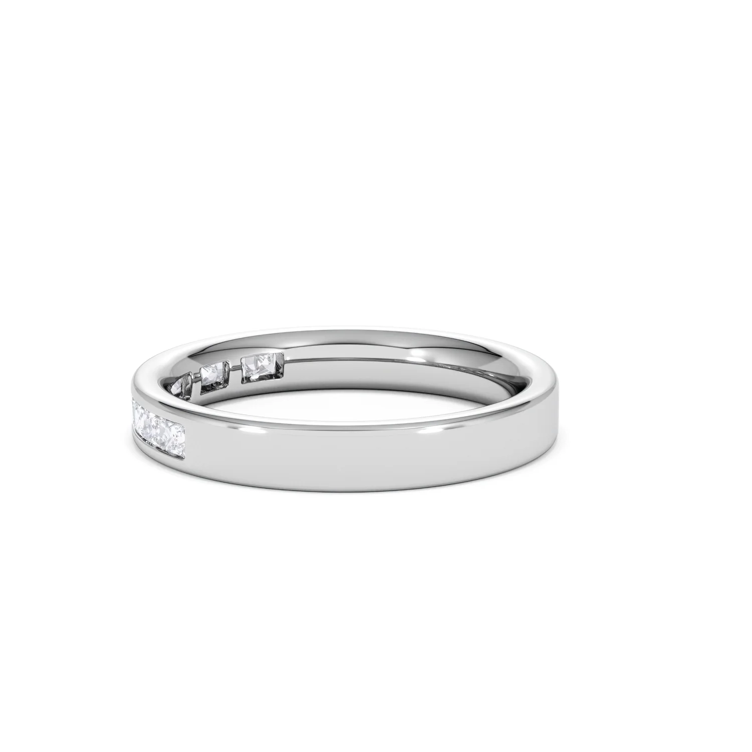18K White Gold Princess Diamond Half Eternity Ring 0.50CT G/VS - Image 65