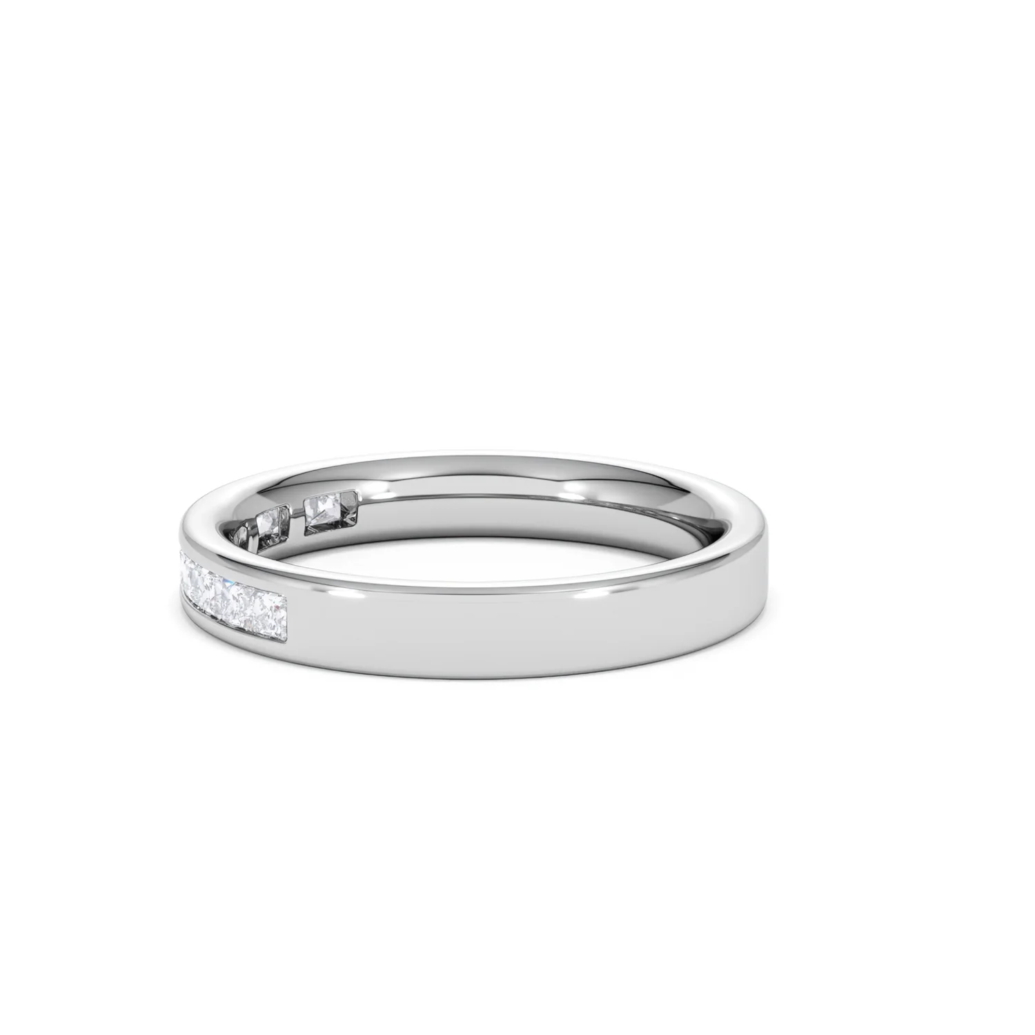 18K White Gold Princess Diamond Half Eternity Ring 0.50CT G/VS - Image 67