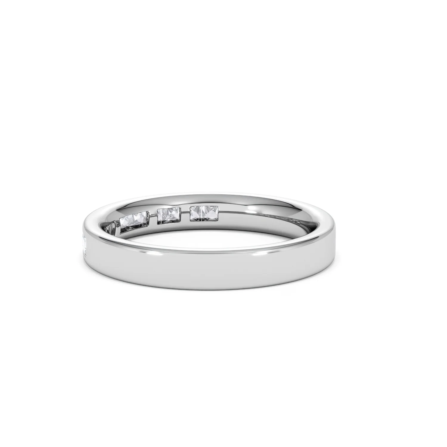 18K White Gold Princess Diamond Half Eternity Ring 0.50CT H/SI - Image 59