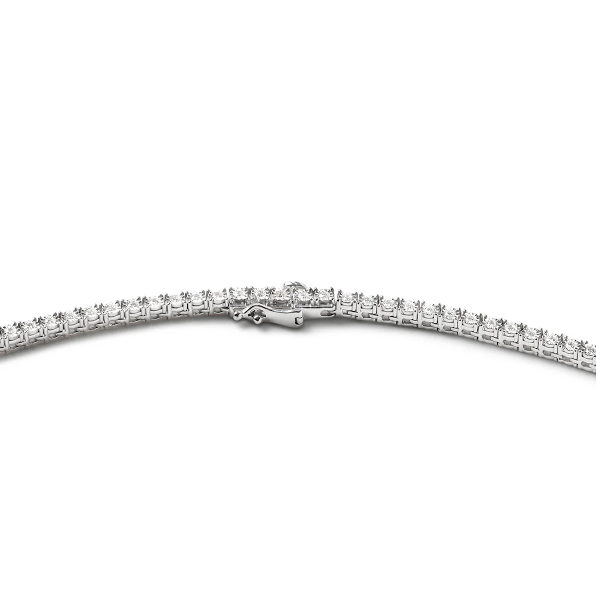 2.50ct Lab Diamond Tennis Necklace in 9K White Gold H/SI - Image 5
