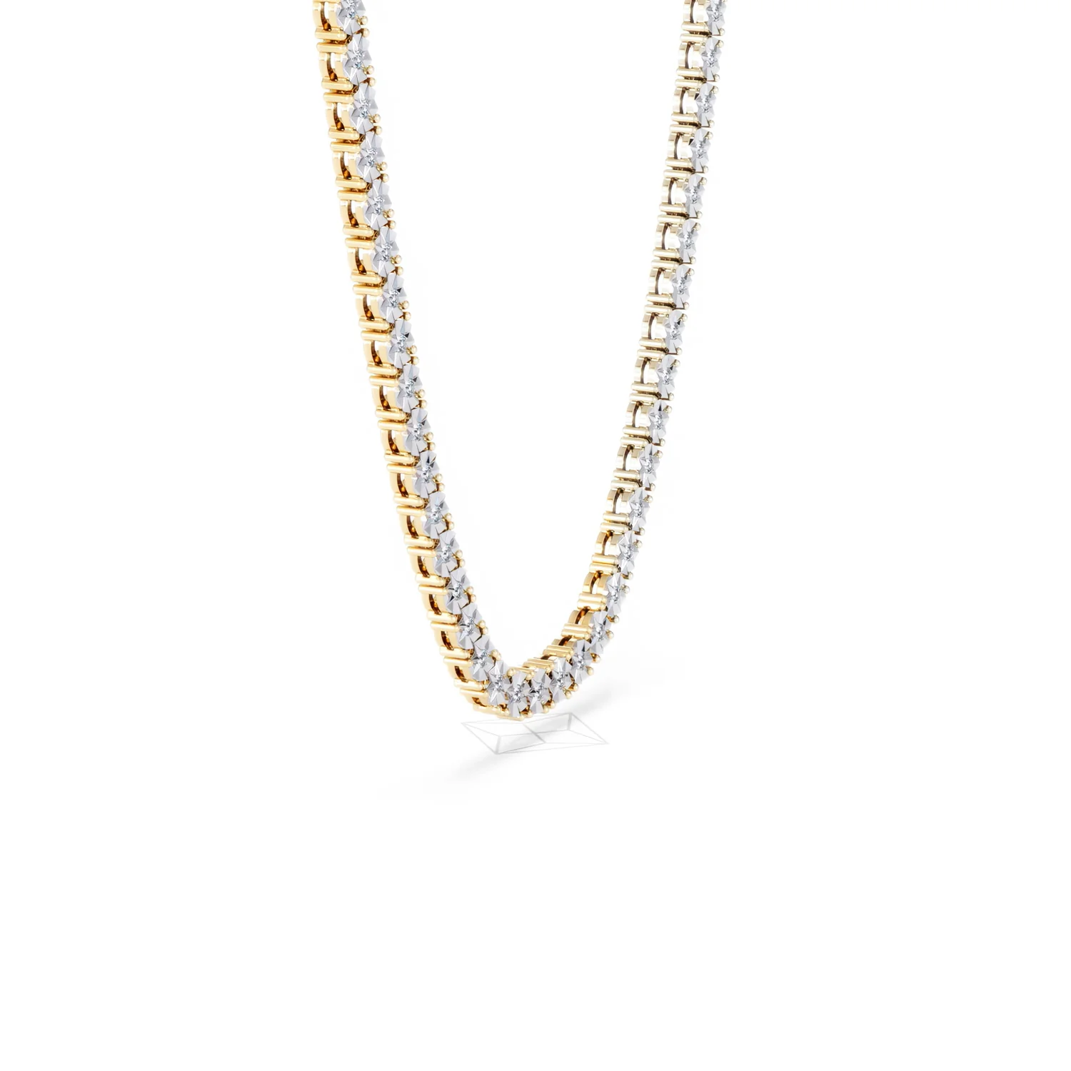 Brilliance 2.50ct Round Cut Lab Diamond Tennis Necklace in 18K Gold Vermeil - Image 23