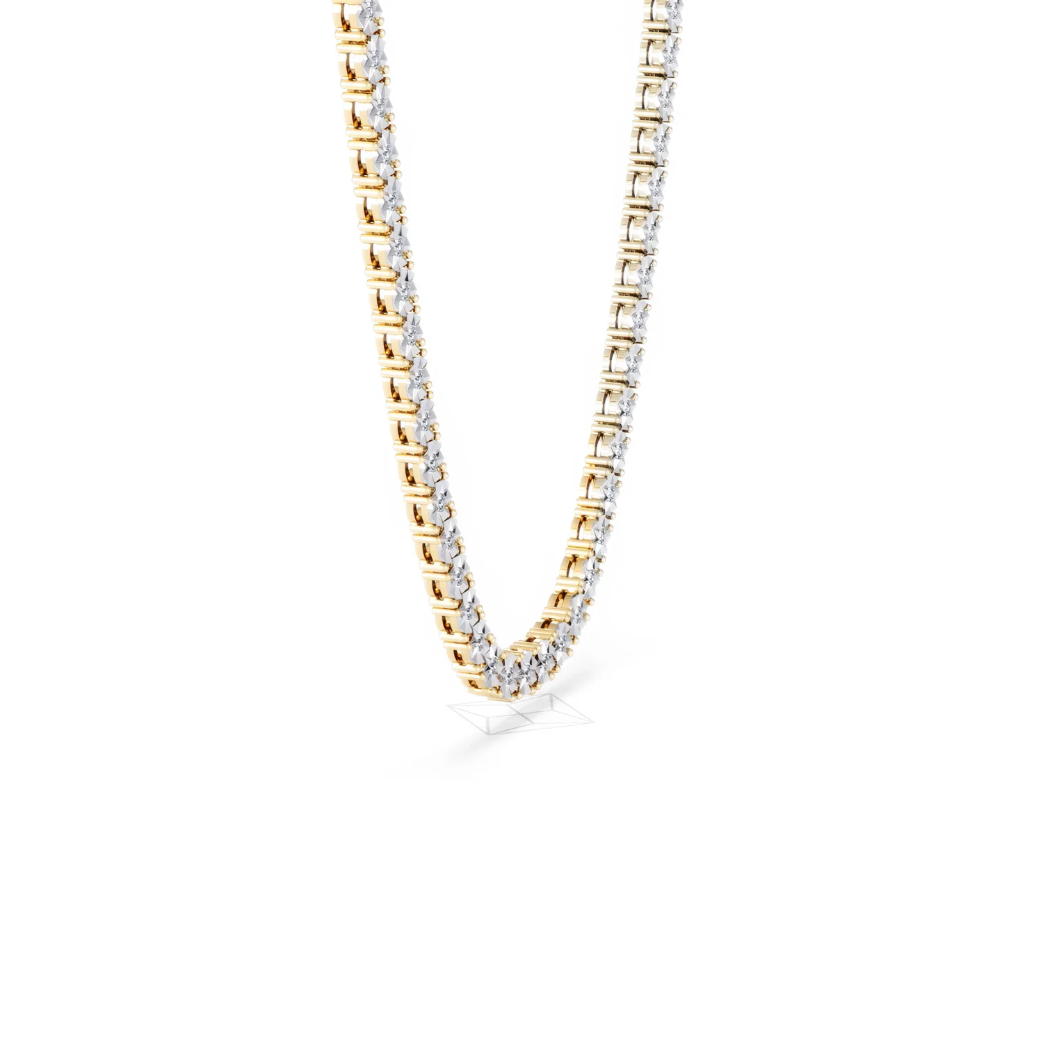 Brilliance 2.50ct Round Cut Lab Diamond Tennis Necklace in 18K Gold Vermeil - Image 24