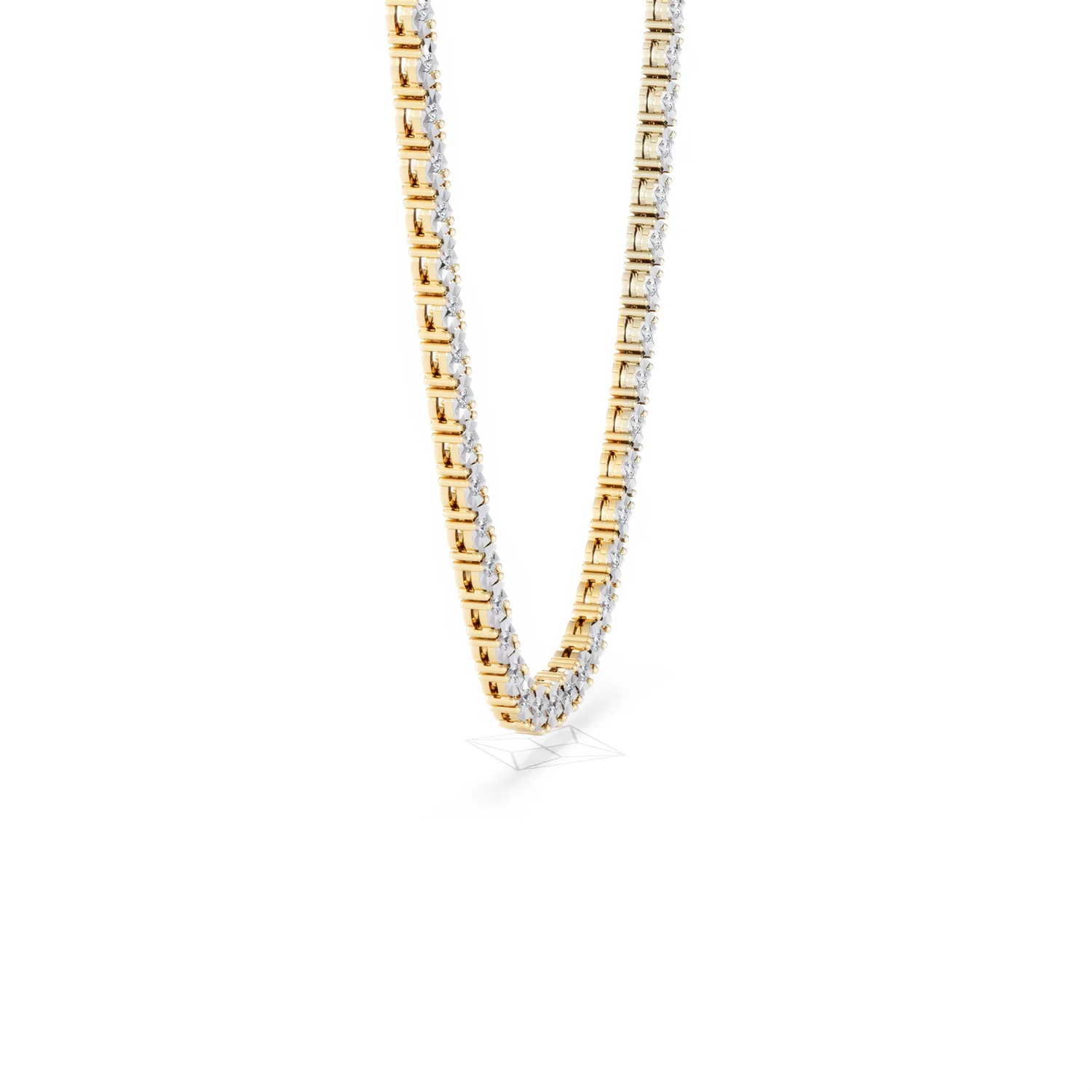 Brilliance 2.50ct Round Cut Lab Diamond Tennis Necklace in 18K Gold Vermeil - Image 25