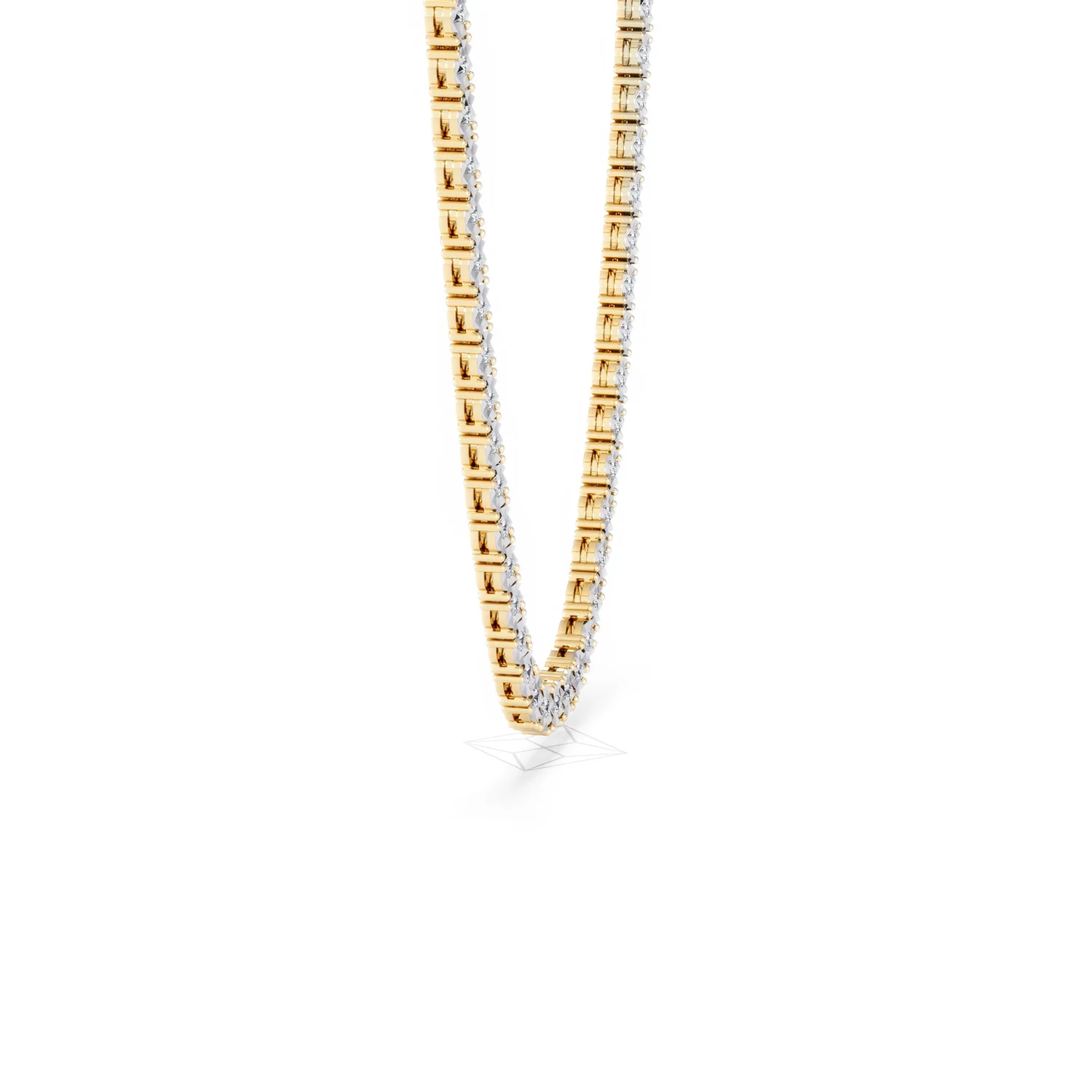 Brilliance 2.50ct Round Cut Lab Diamond Tennis Necklace in 18K Gold Vermeil - Image 26