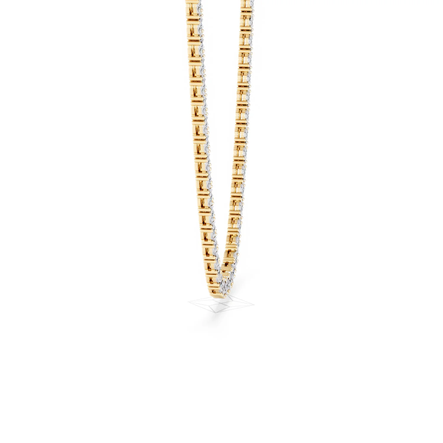 Brilliance 2.50ct Round Cut Lab Diamond Tennis Necklace in 18K Gold Vermeil - Image 27