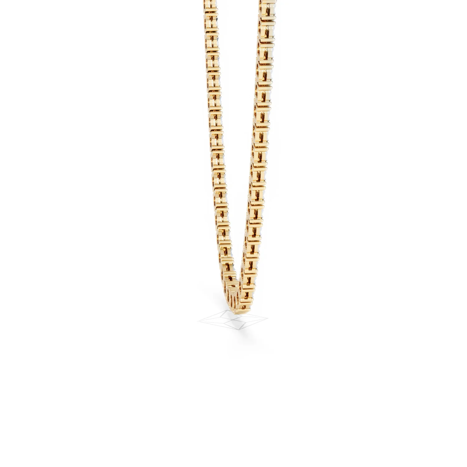 Brilliance 2.50ct Round Cut Lab Diamond Tennis Necklace in 18K Gold Vermeil - Image 31