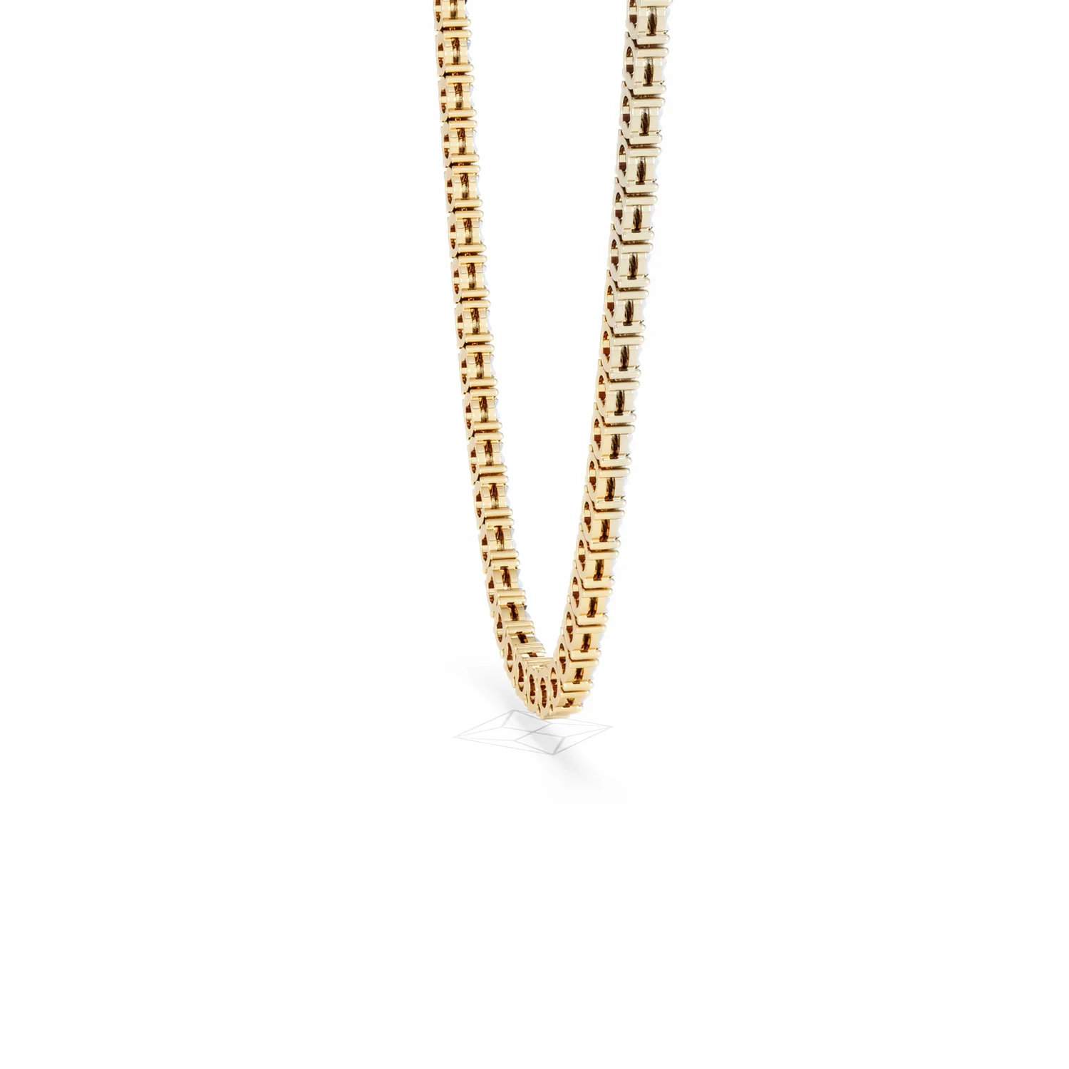 Brilliance 2.50ct Round Cut Lab Diamond Tennis Necklace in 18K Gold Vermeil - Image 32