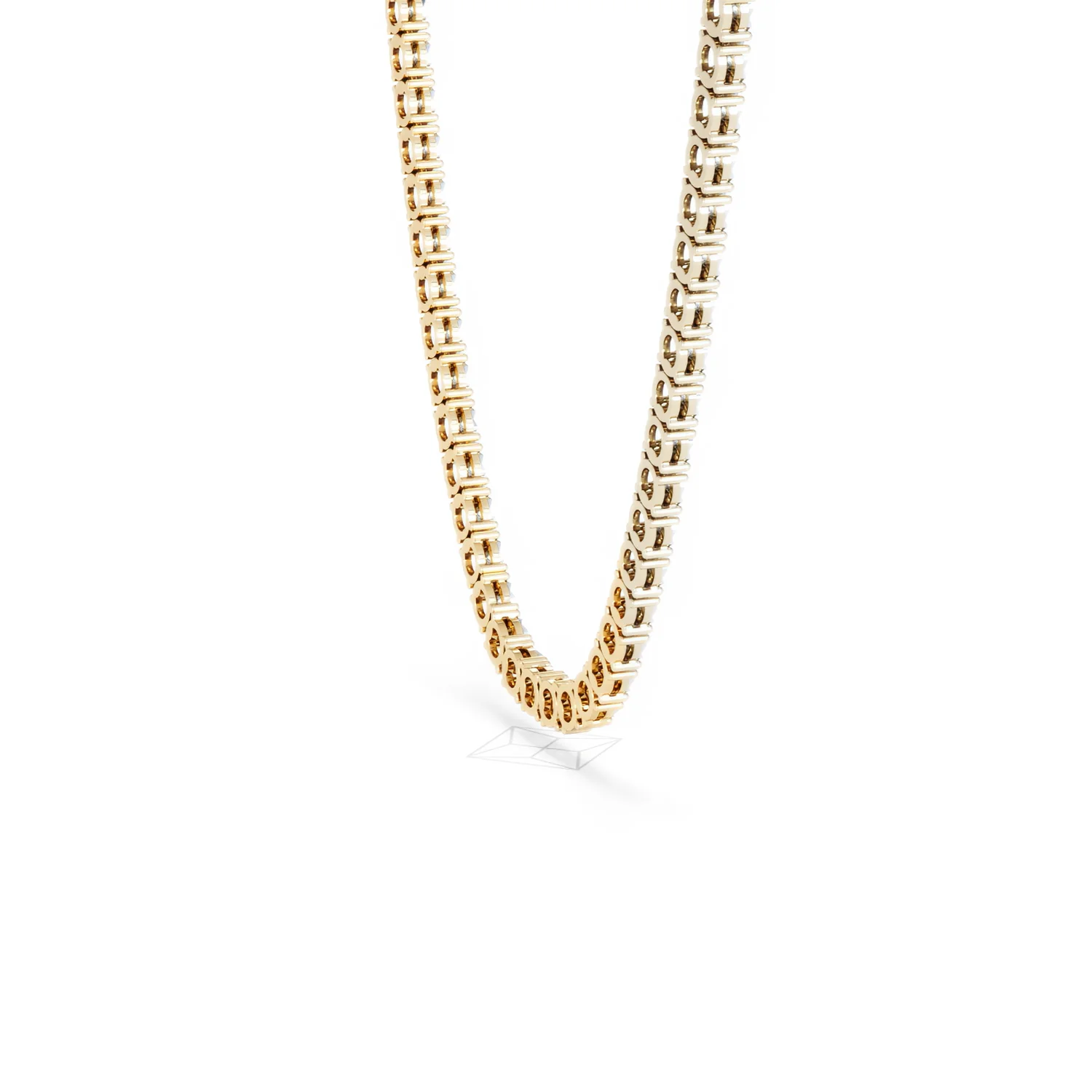 Brilliance 2.50ct Round Cut Lab Diamond Tennis Necklace in 18K Gold Vermeil - Image 34